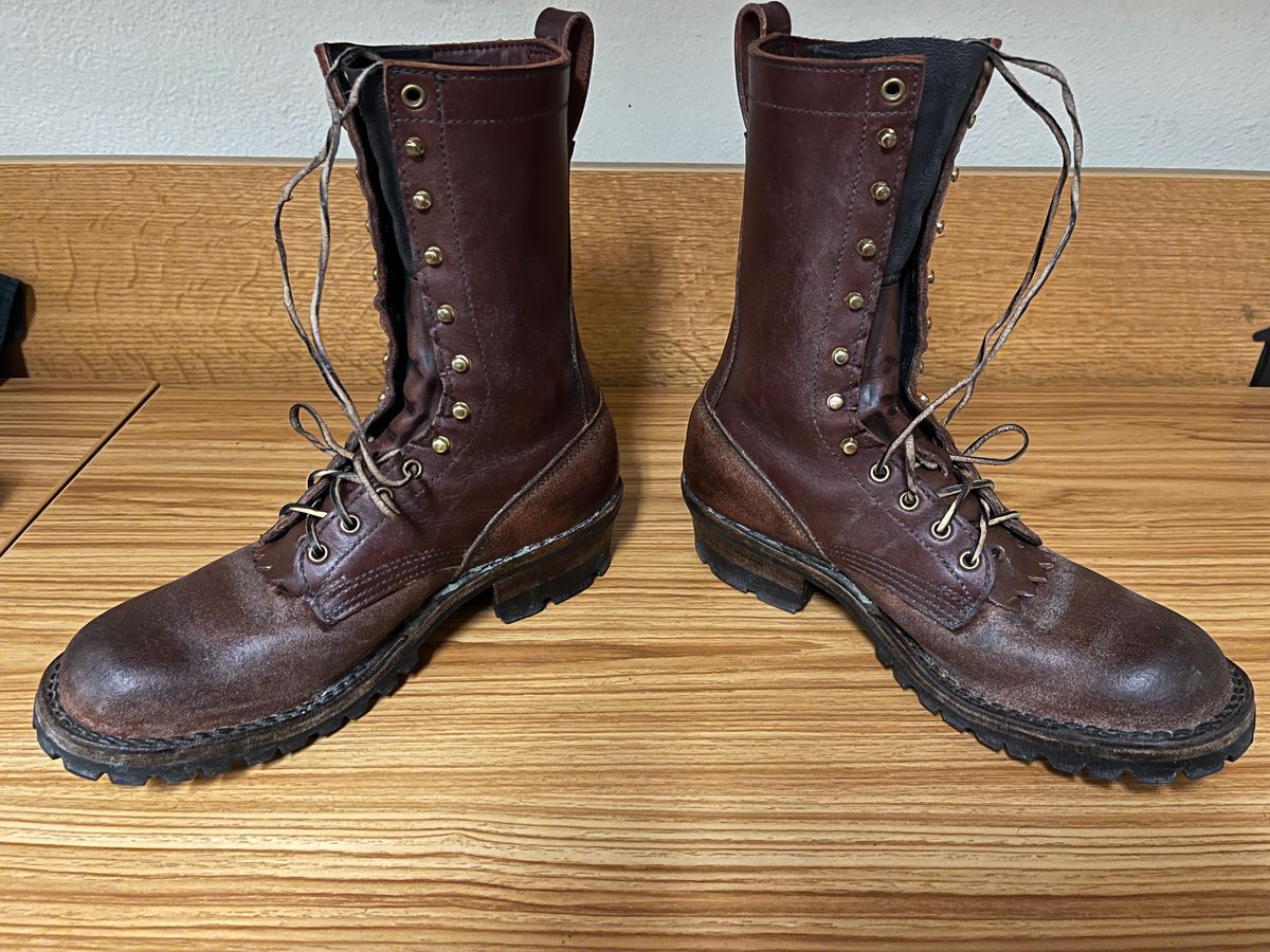 Photo by potatopotato on January 22, 2026 of the JK Boots Superduty in Seidel Redwood Oil Tan & Seidel Redwood Oil Tan Roughout.