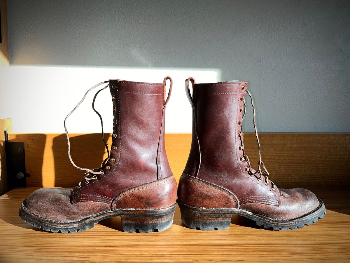 Photo by potatopotato on January 23, 2026 of the JK Boots Superduty in Seidel Redwood Oil Tan & Seidel Redwood Oil Tan Roughout.
