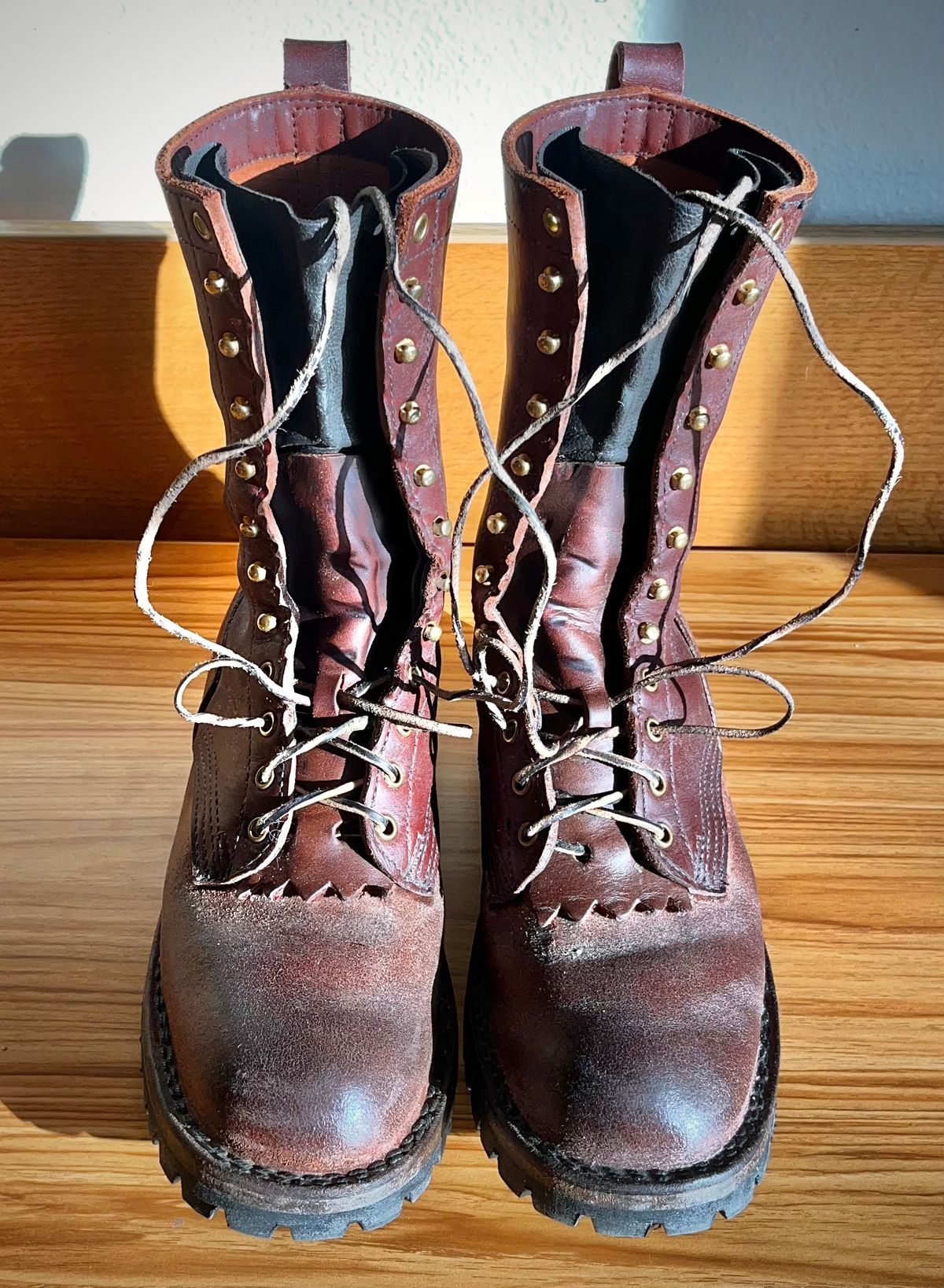 Photo by potatopotato on January 23, 2026 of the JK Boots Superduty in Seidel Redwood Oil Tan & Seidel Redwood Oil Tan Roughout.