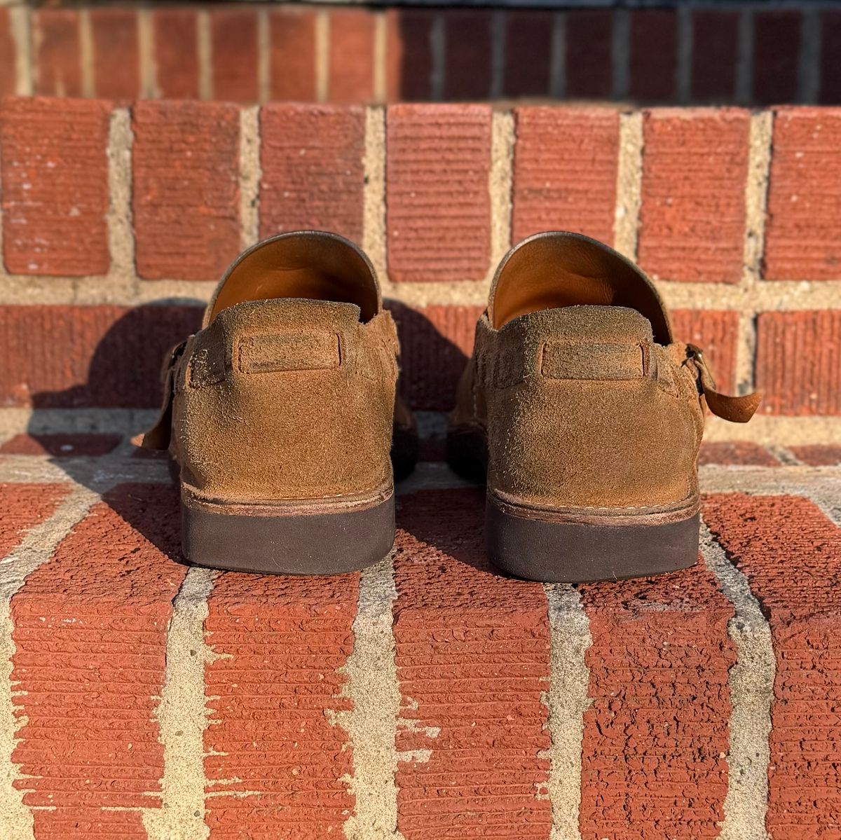 Photo by moznme on March 1, 2026 of the Oak Street Bootmakers Oak Street Bootmakers / Country Loafer in Horween Natural Chromexcel Roughout.