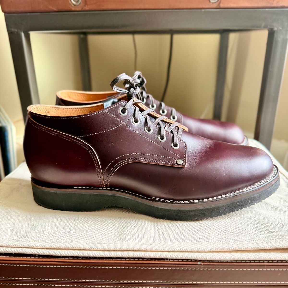 Photo by moznme on November 29, 2025 of the New River Boot Quade in Horween Color 8 Chromexcel.