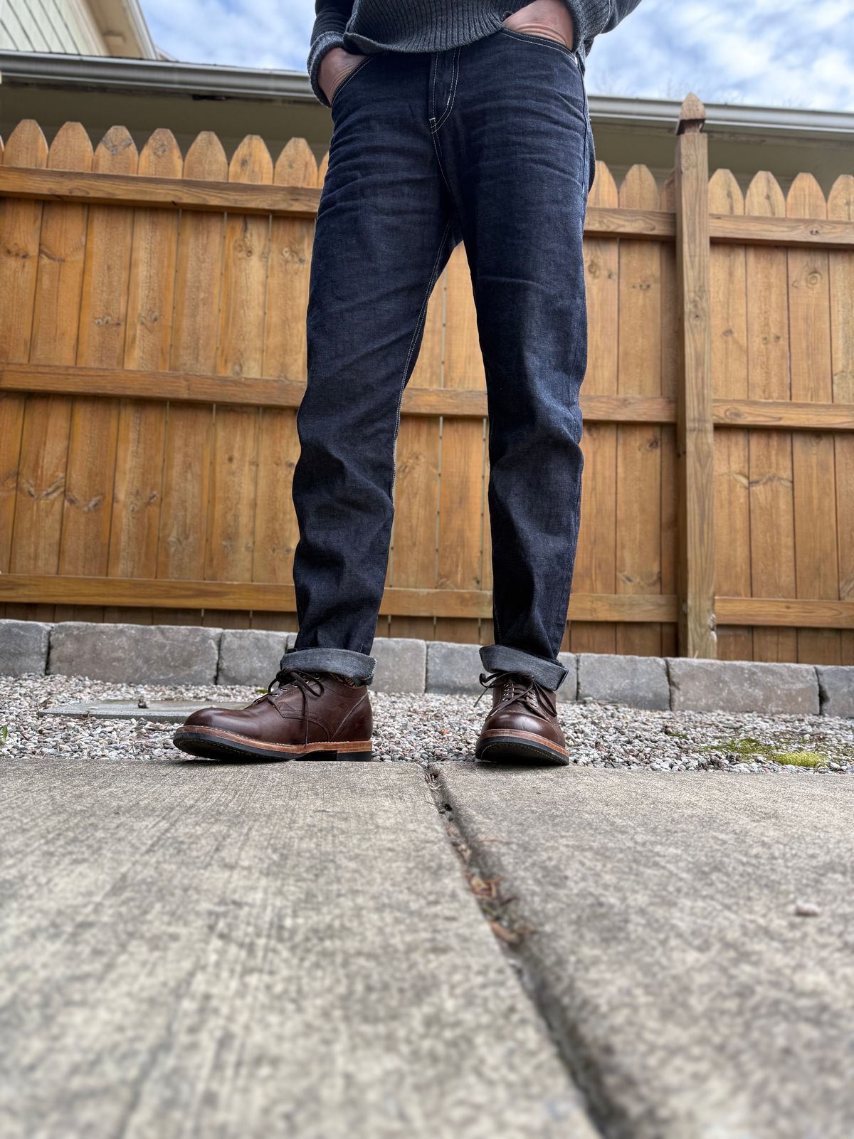 Photo by moznme on April 7, 2025 of the Viberg 145 Oxford in C.F. Stead Snuff Naked Kudu.