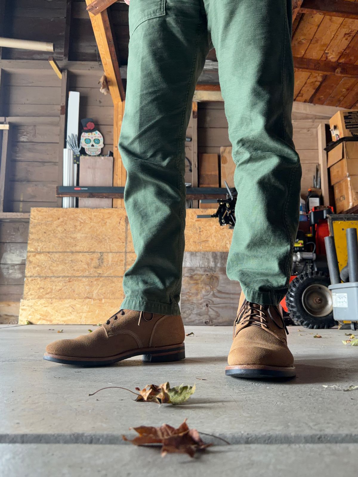 Photo by moznme on September 22, 2025 of the Viberg Boondocker in Horween Marine Field Roughout.