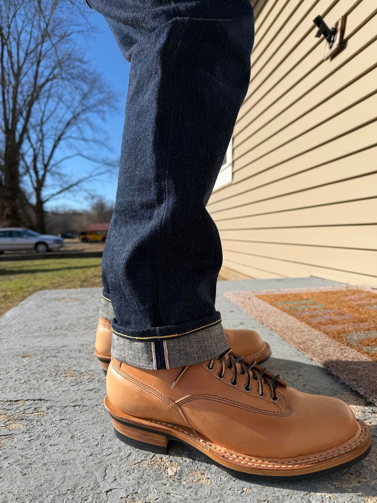 Photo by Foamkiller on January 12, 2026 of the White's 350 Cutter in Maryam Natural Horsebutt.