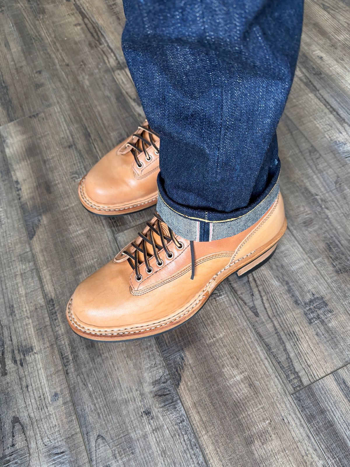 Photo by Foamkiller on January 12, 2026 of the White's 350 Cutter in Maryam Natural Horsebutt.