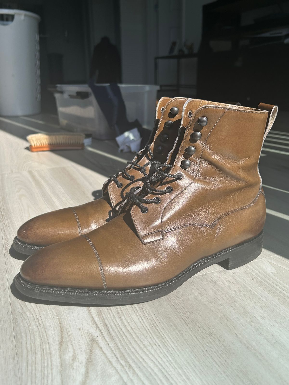 Photo by Vintage_Clark on May 15, 2026 of the Edward Green Galway in Juniper antique calf.