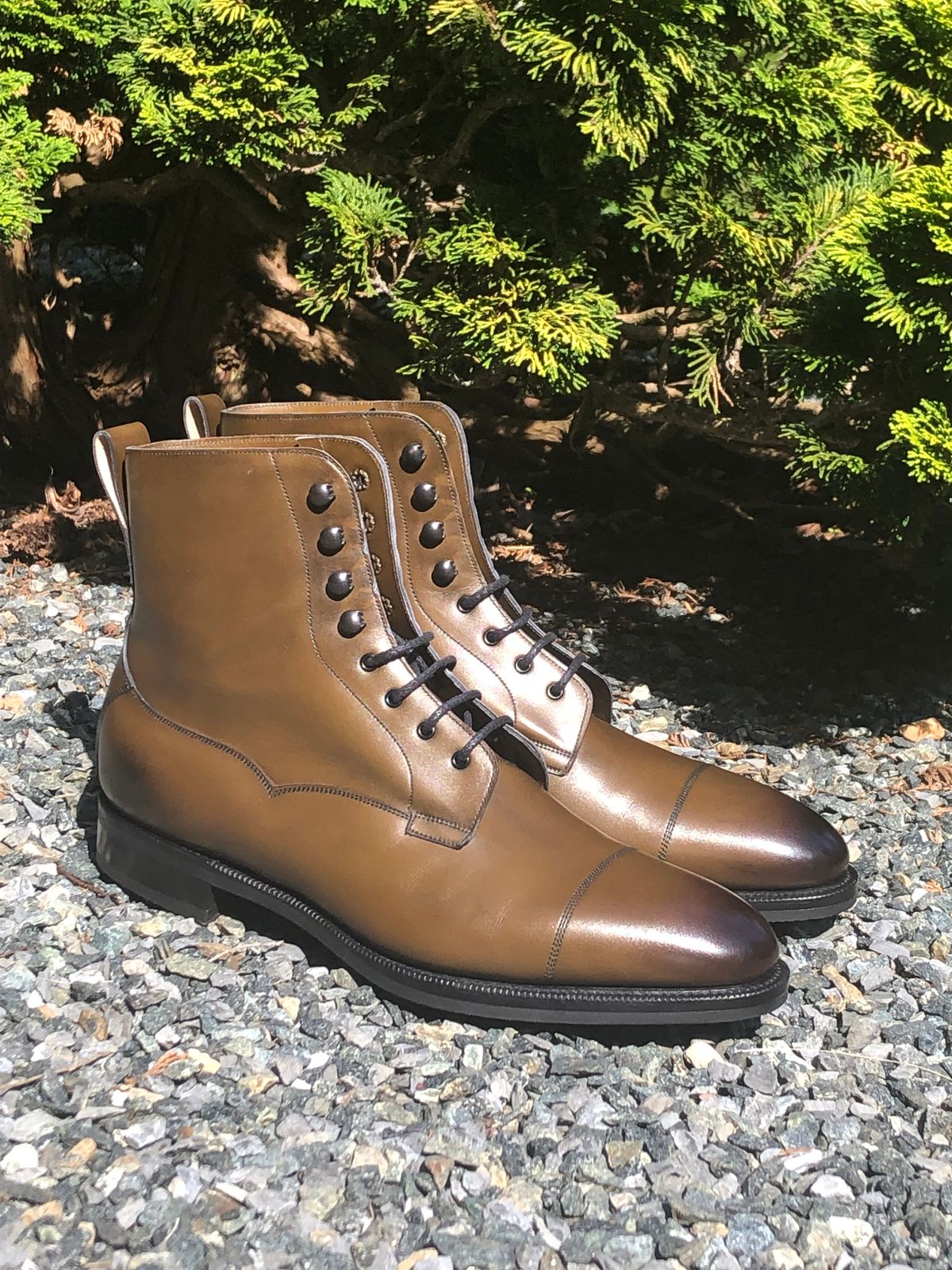 Photo by Vintage_Clark on October 2, 2021 of the Edward Green Galway in Juniper antique calf.