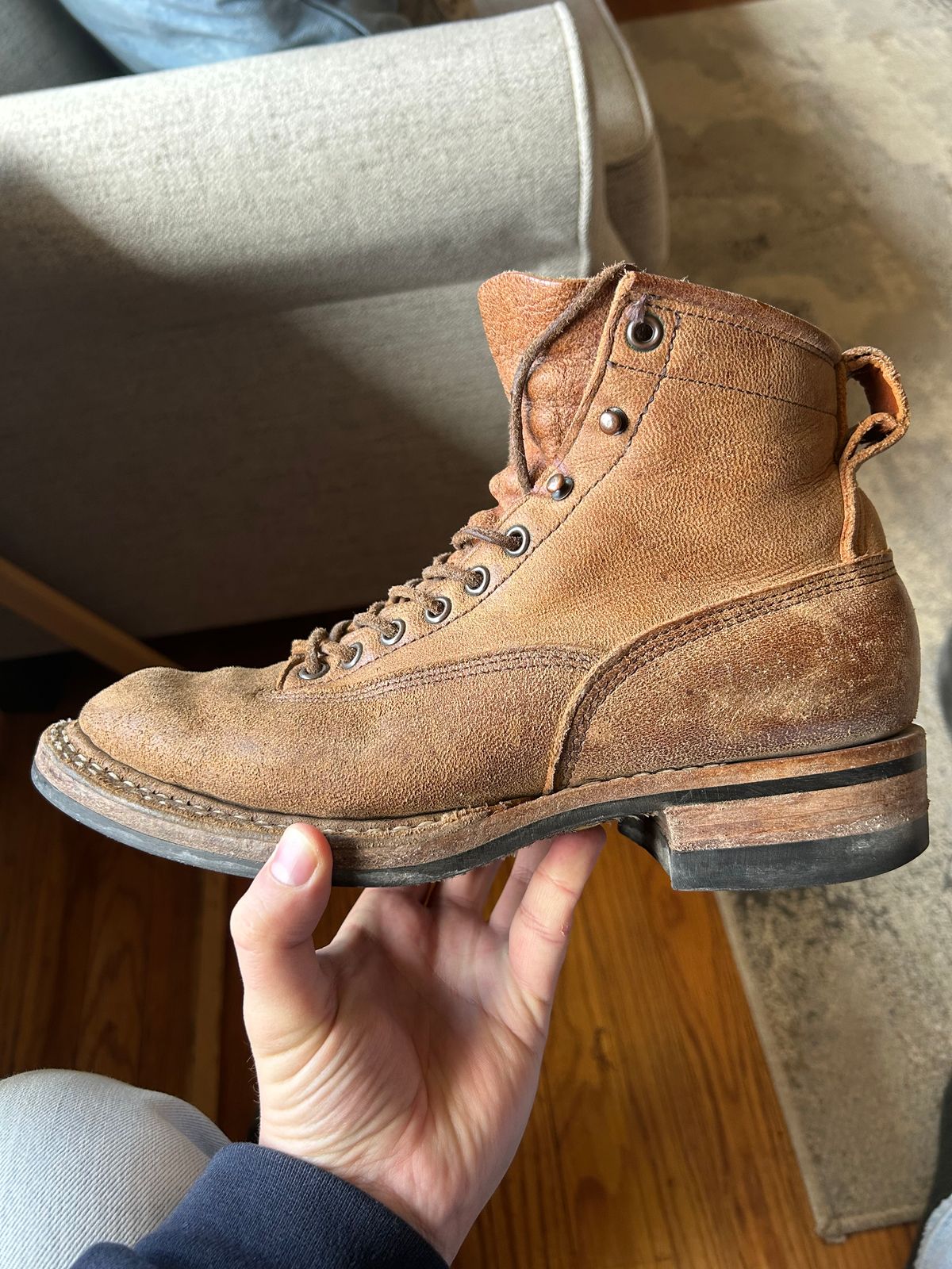 Photo by Vintage_Clark on March 6, 2026 of the White's 350 Cutter in CF Stead New Rosewood Unicorn.