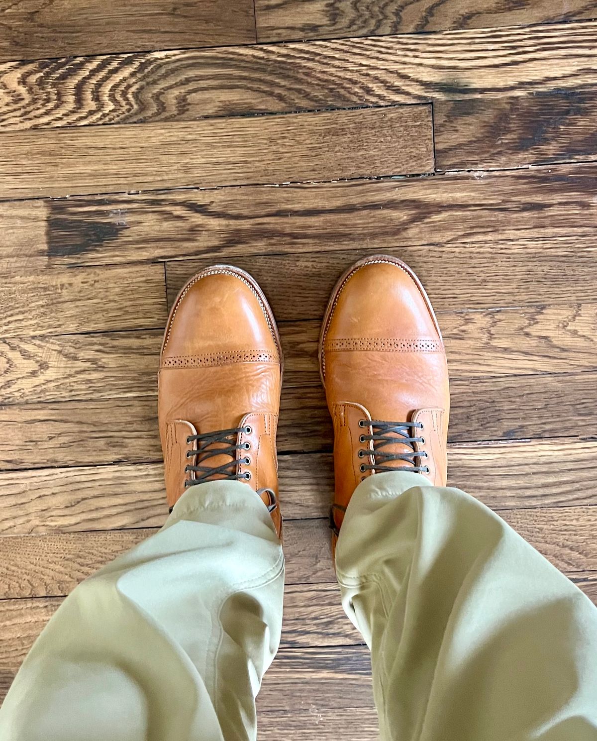 Photo by theoldsole on March 1, 2026 of the Viberg Service Boot BCT in Shinki Tan Latigo Horsehide.