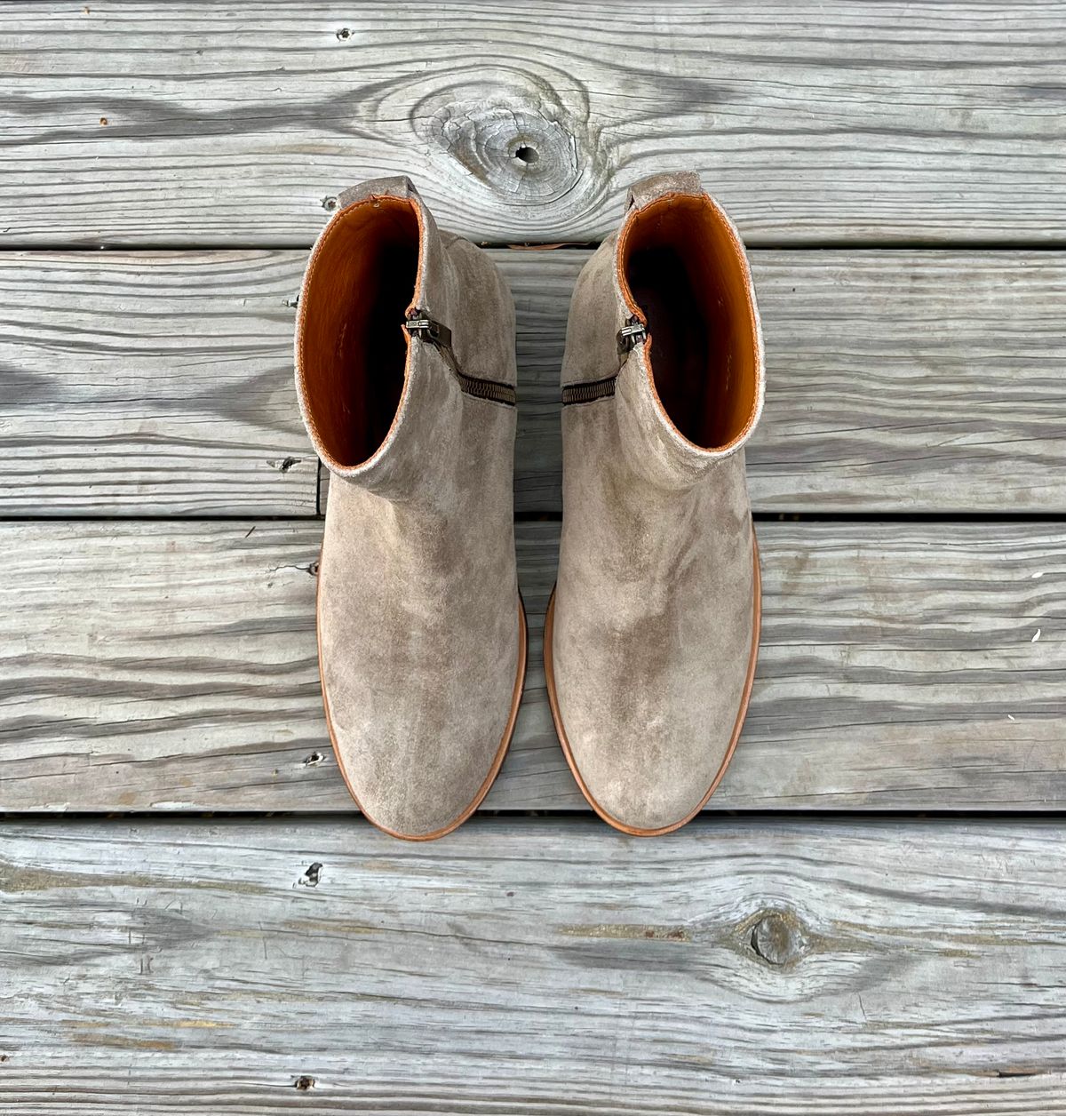 Photo by theoldsole on March 4, 2026 of the Viberg Herald in C.F. Stead Light Visone Kudu Roughout.