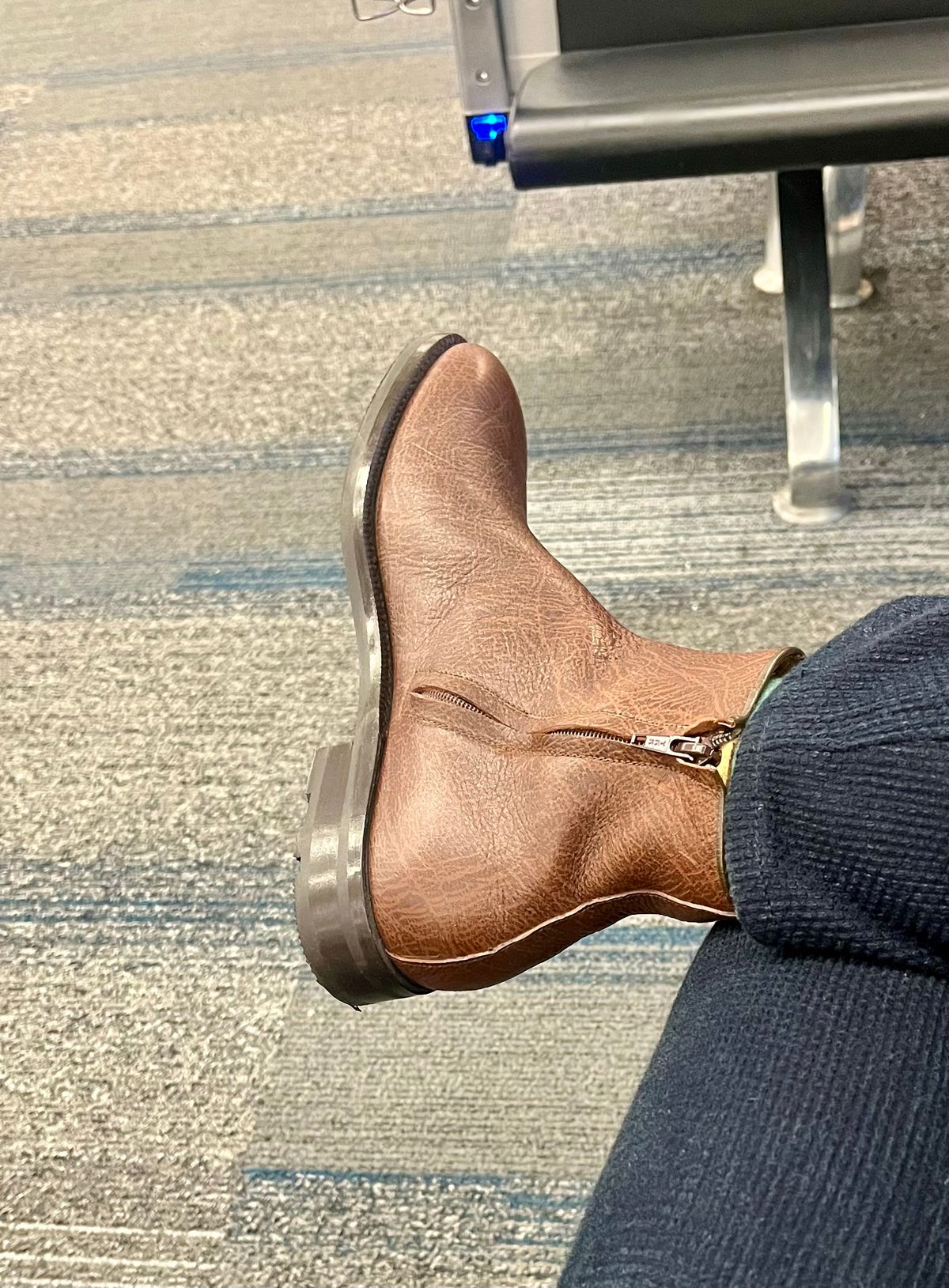 Photo by theoldsole on January 30, 2026 of the Enzo Bonafe Side Zip Boot in Kudu Jamaica.