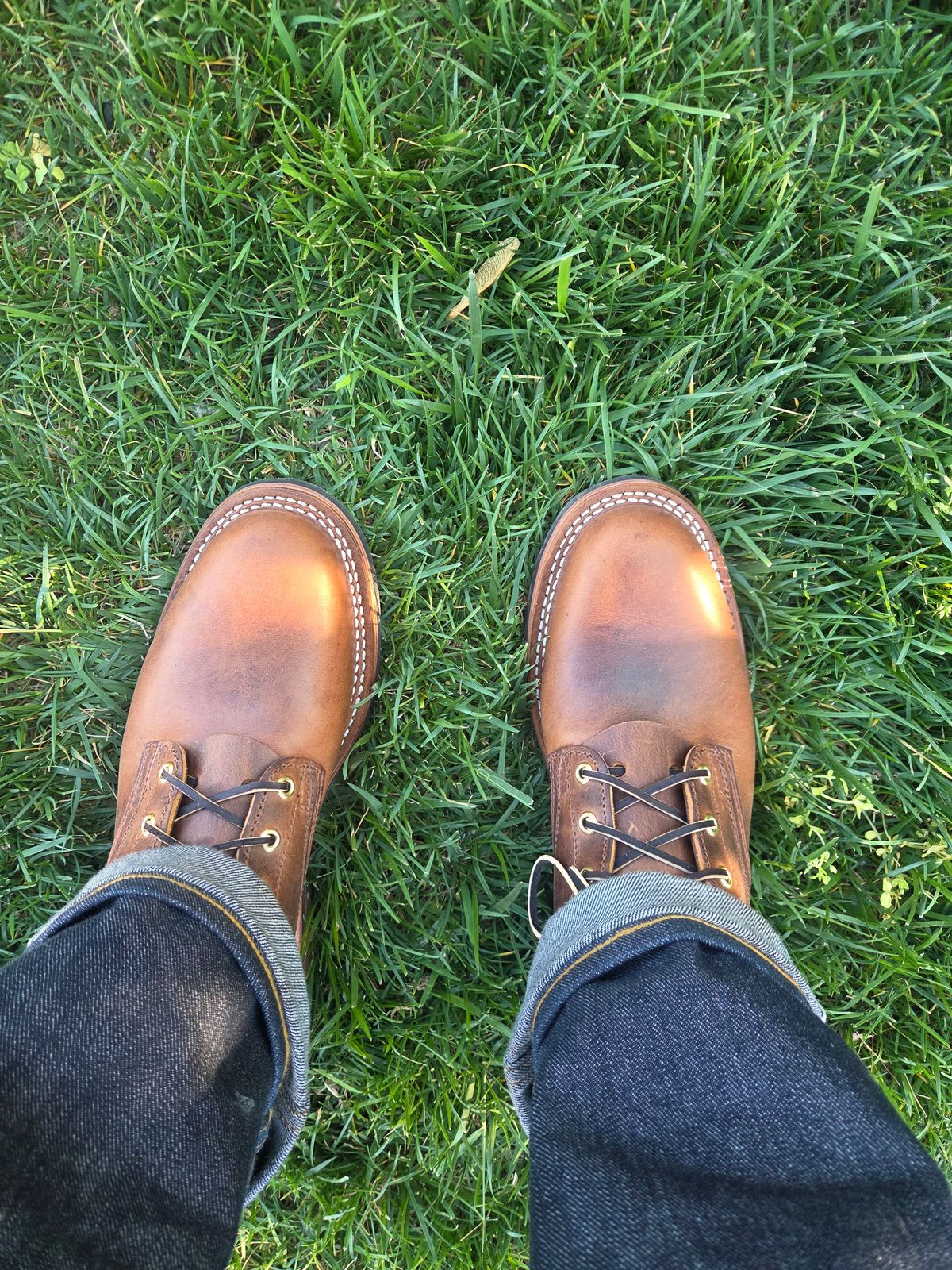Photo by JBaker73 on April 16, 2026 of the Nicks Robert in Horween Orange Predator.