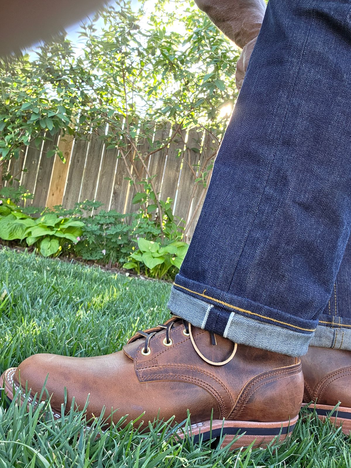 Photo by JBaker73 on April 16, 2026 of the Nicks Robert in Horween Orange Predator.