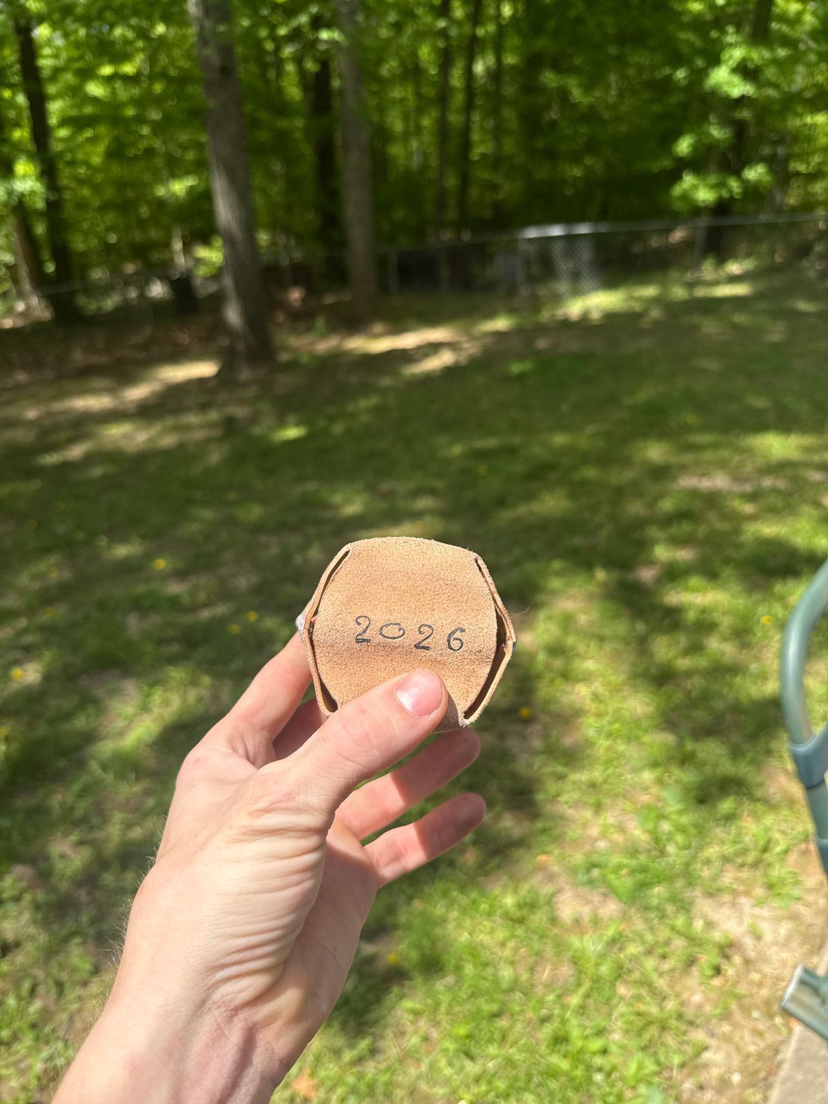 Photo by Hiester on May 11, 2026 of the HiesterLeatherWorks Veg Tan Koozie in Unknown Natural Veg Tan.