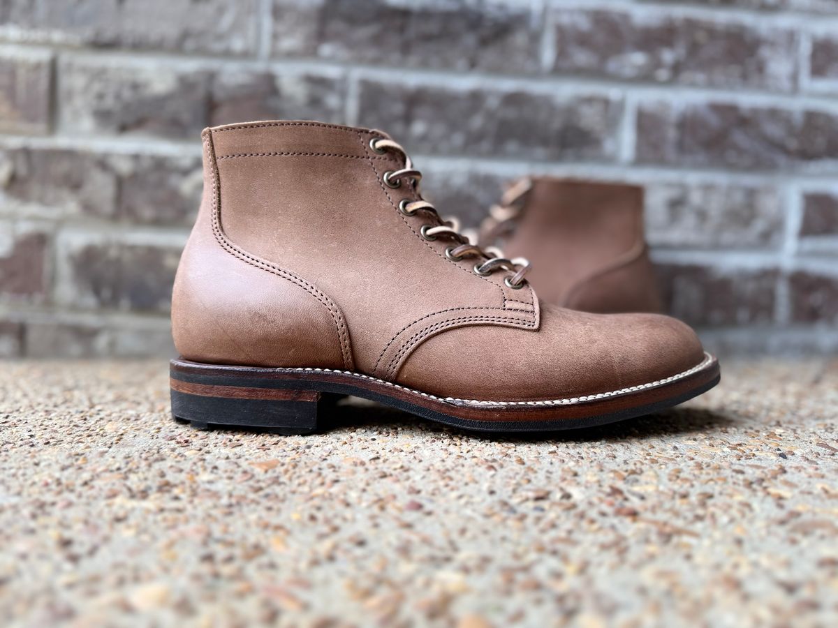 Photo by TBorggi on September 20, 2025 of the Viberg Service Boot in Maryam Toscanello Horsebutt.