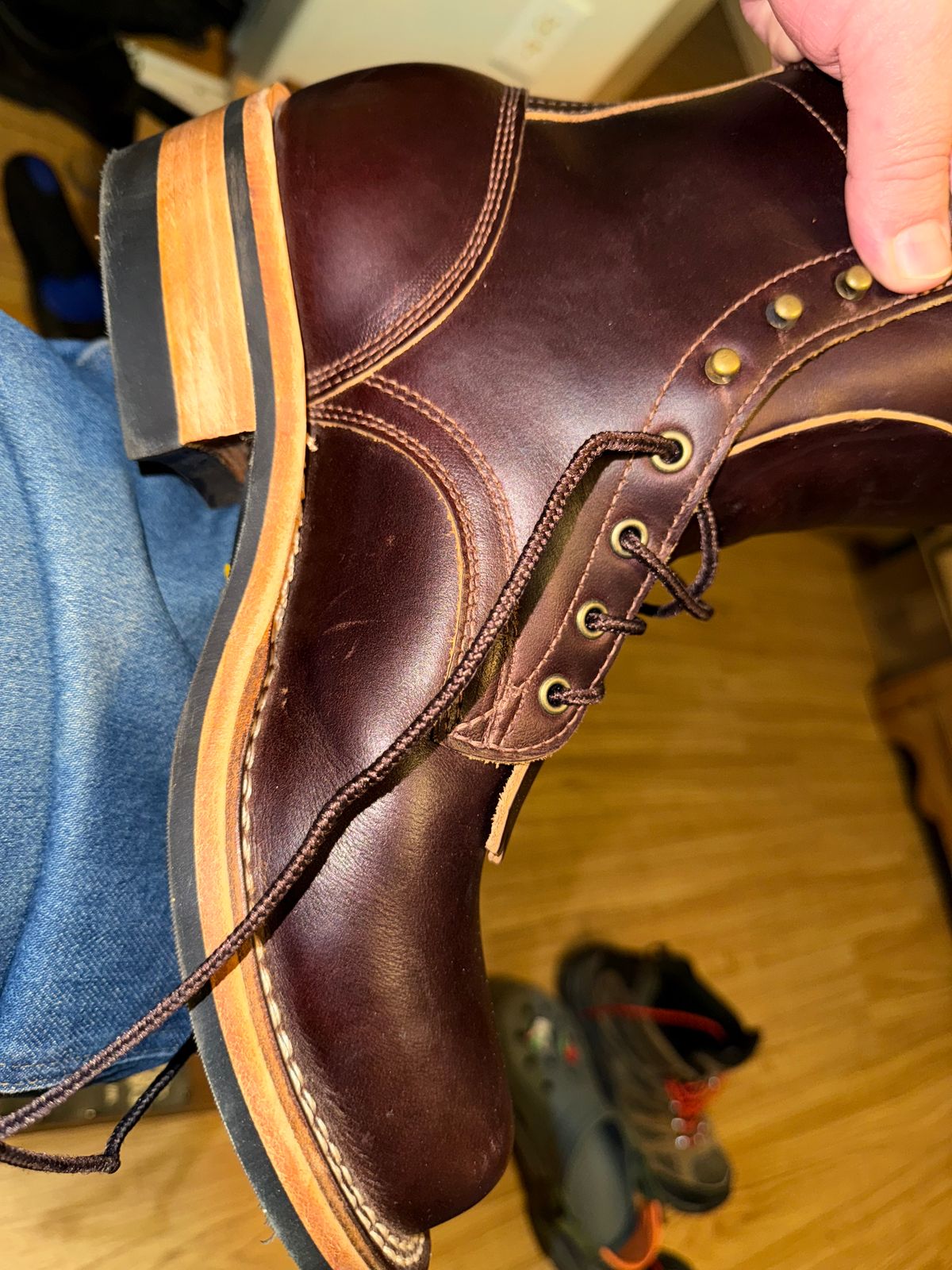 Photo by Ahab78 on August 26, 2025 of the Frank's Boots Wilshire in Seidel Brown Domain.