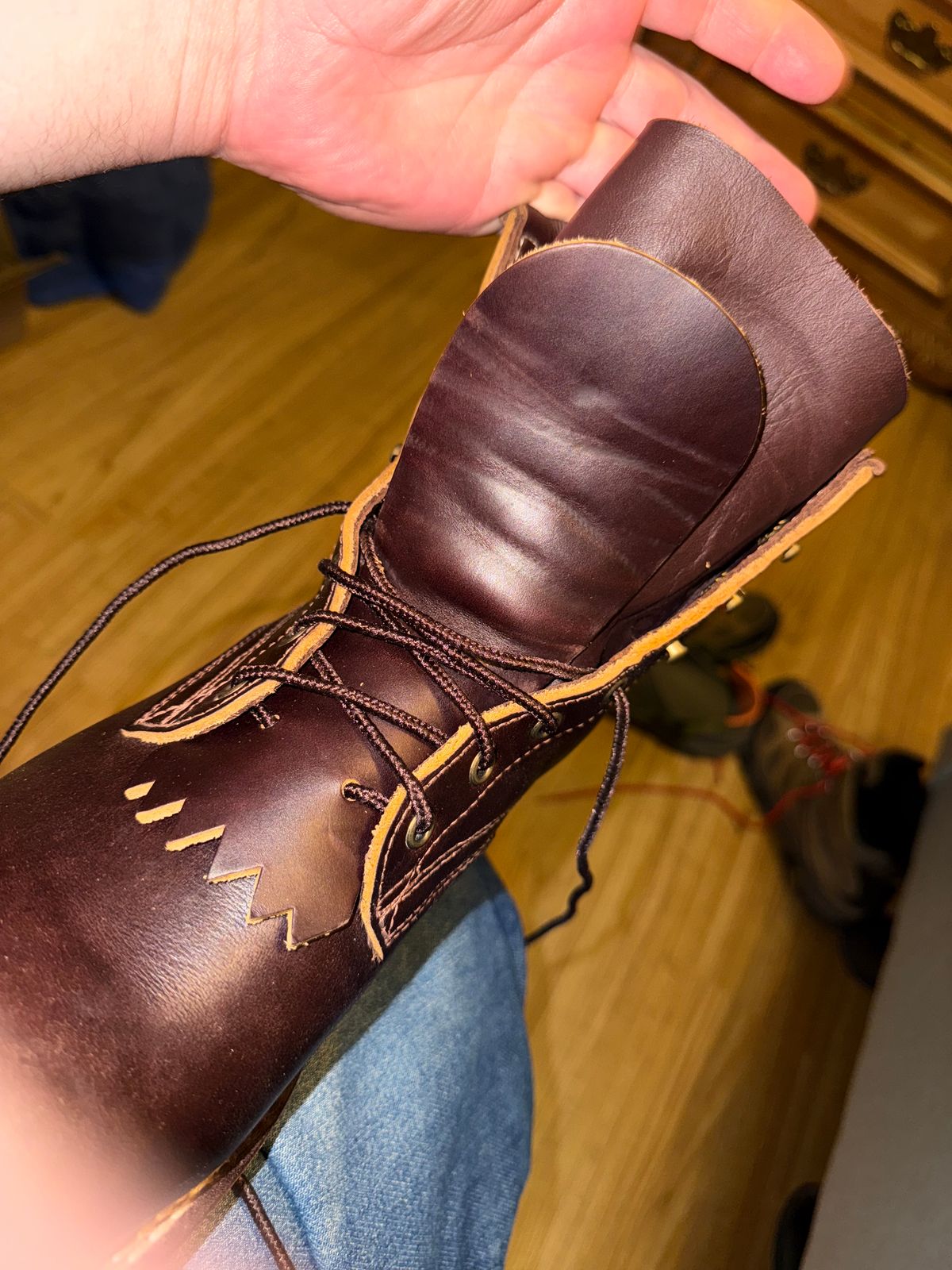 Photo by Ahab78 on August 26, 2025 of the Frank's Boots Wilshire in Seidel Brown Domain.