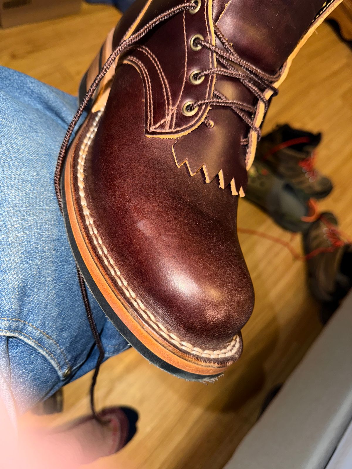 Photo by Ahab78 on August 26, 2025 of the Frank's Boots Wilshire in Seidel Brown Domain.