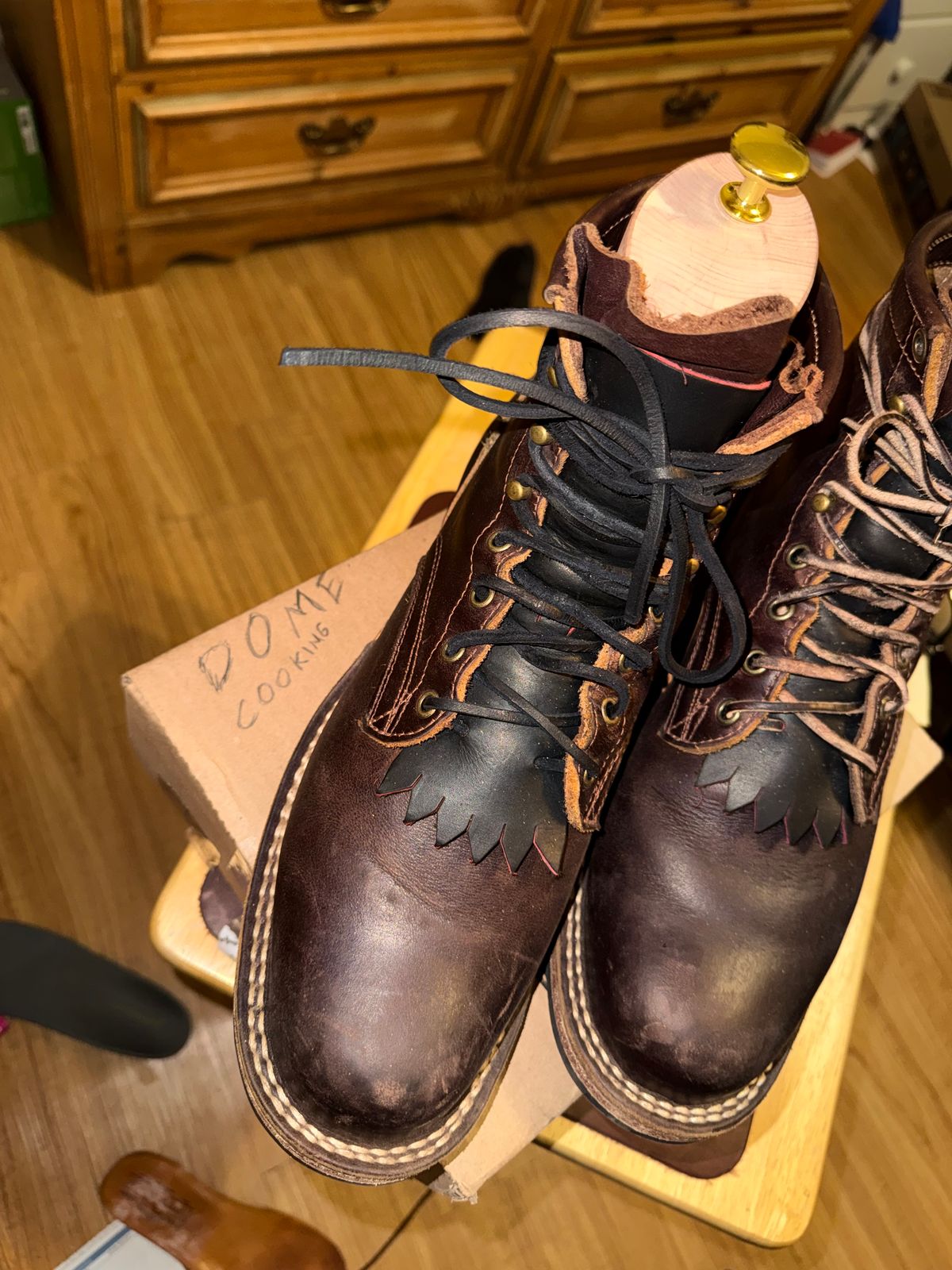 Photo by Ahab78 on November 5, 2025 of the Frank's Boots Wilshire in Seidel Brown Domain.