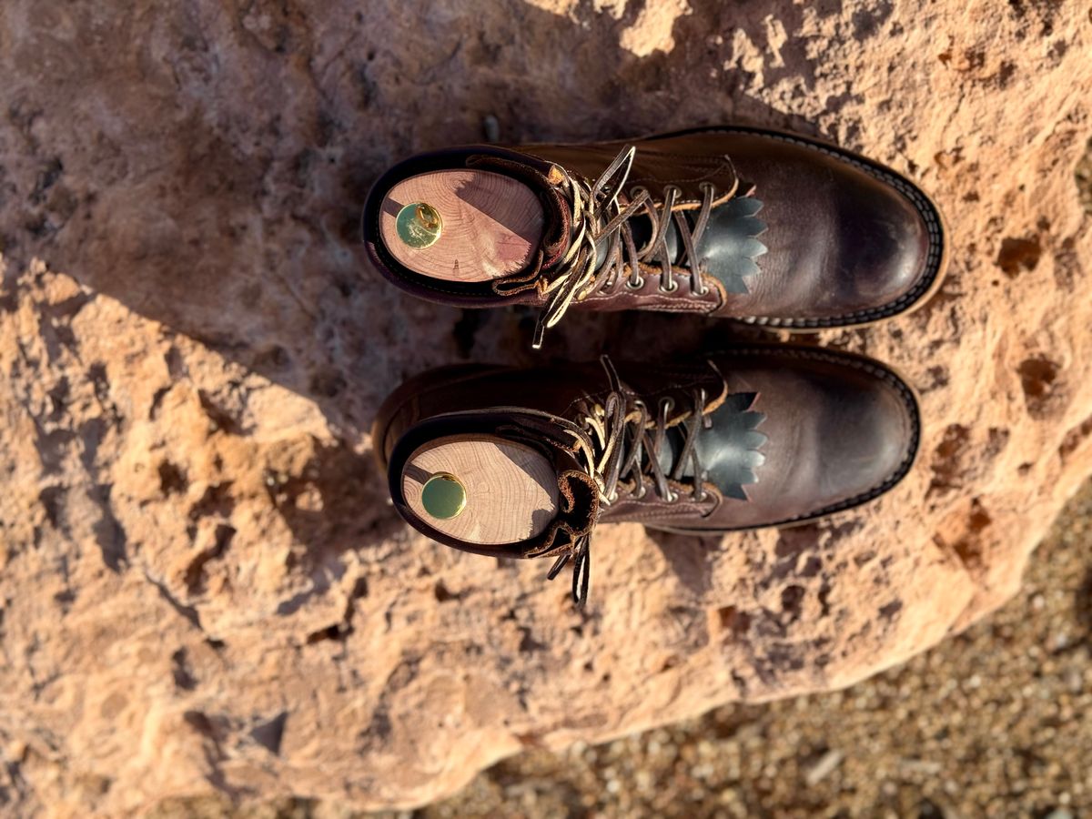 Photo by Ahab78 on January 4, 2026 of the Frank's Boots Wilshire in Seidel Brown Domain.