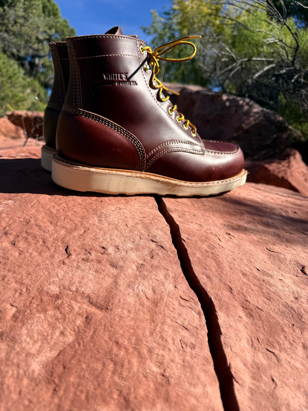 Photo by Ahab78 on November 26, 2025 of the White's Perry 6" Select in Seidel British Tan Double Shot.