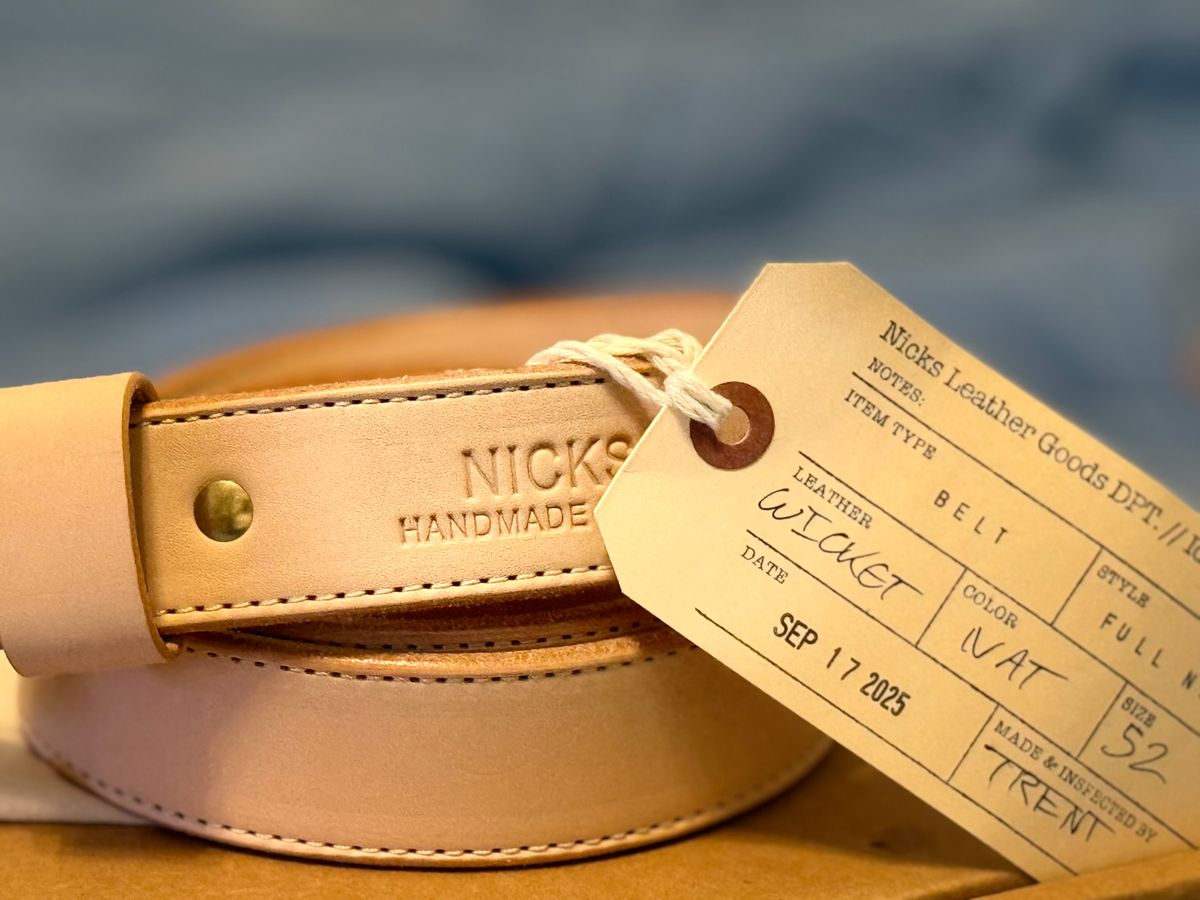 Photo by Ahab78 on September 24, 2025 of the Nicks Heavy Duty Work Belt in Full Natural.