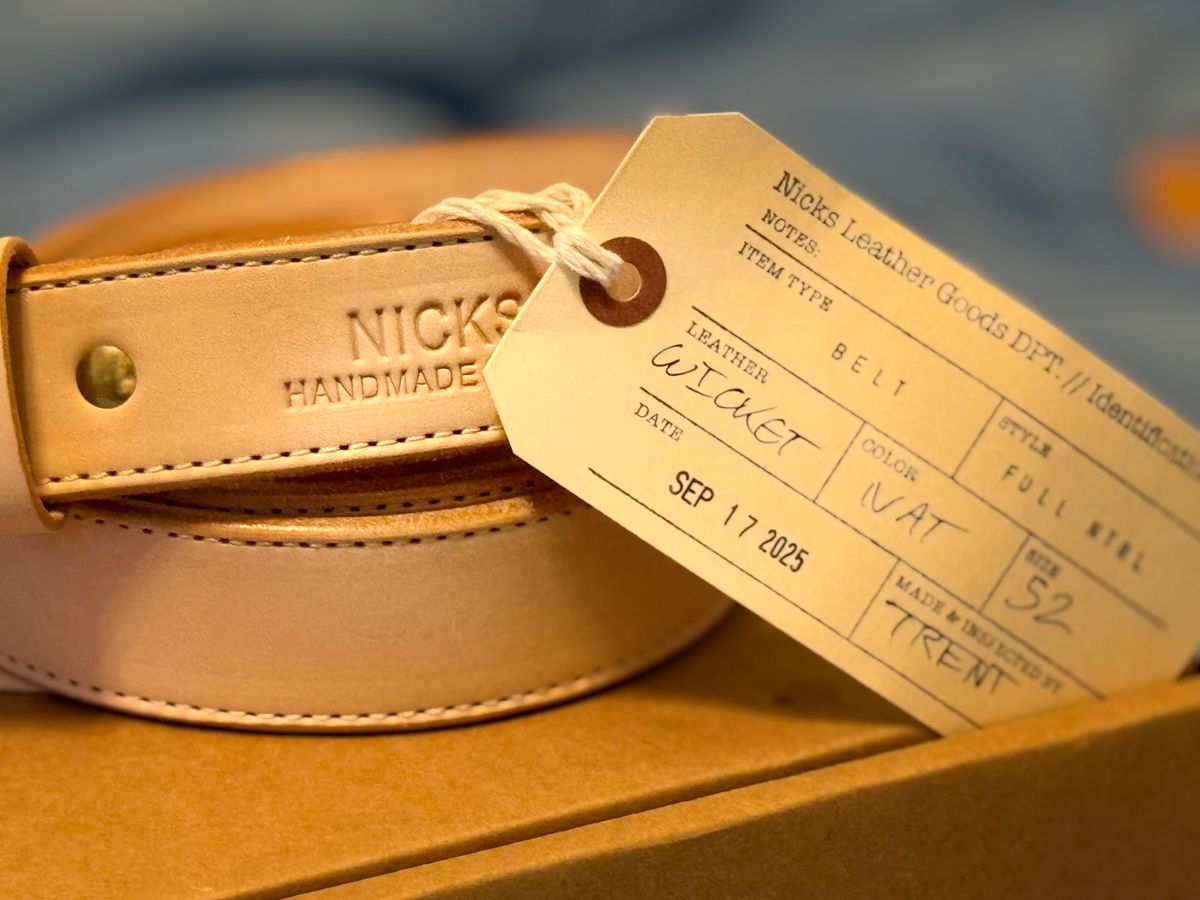 Photo by Ahab78 on September 24, 2025 of the Nicks Heavy Duty Work Belt in Full Natural.