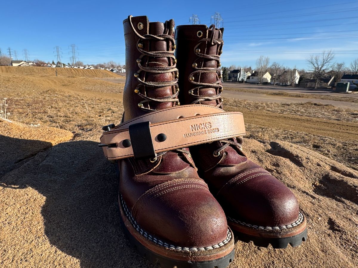 Photo by bootbrodrew on February 5, 2026 of the Nicks Lace Up Heritage in Horween Tan Waxed Flesh.
