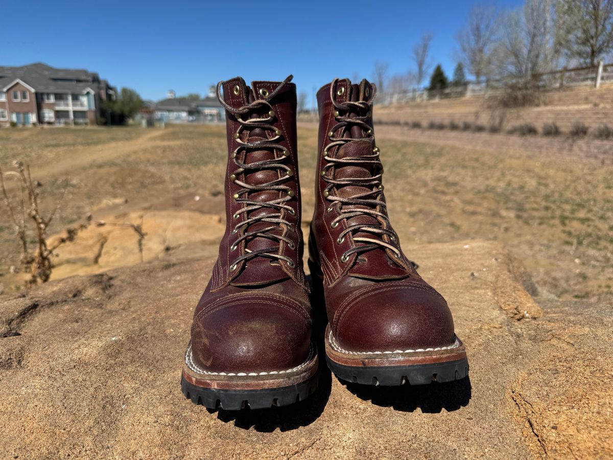 Photo by bootbrodrew on April 5, 2026 of the Nicks Lace Up Heritage in Horween Tan Waxed Flesh.
