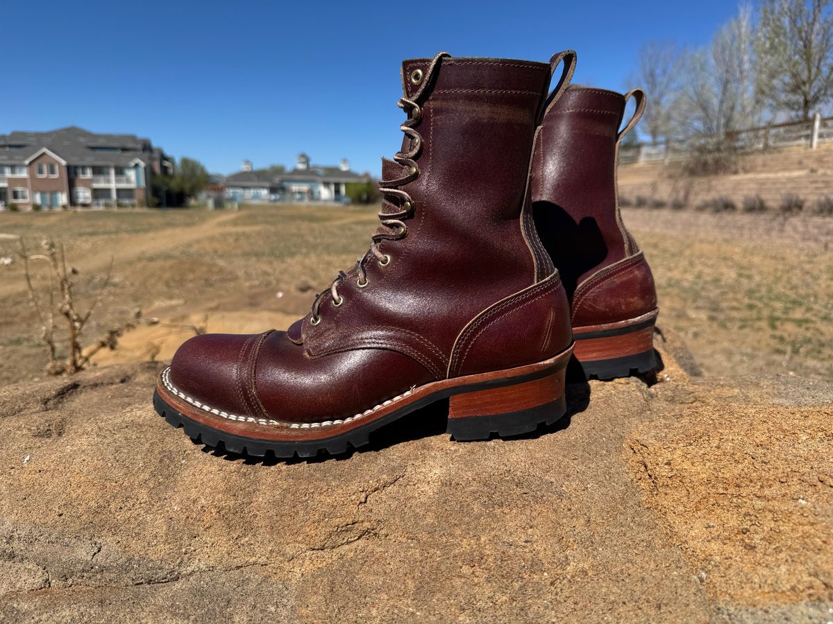 Photo by bootbrodrew on April 5, 2026 of the Nicks Lace Up Heritage in Horween Tan Waxed Flesh.