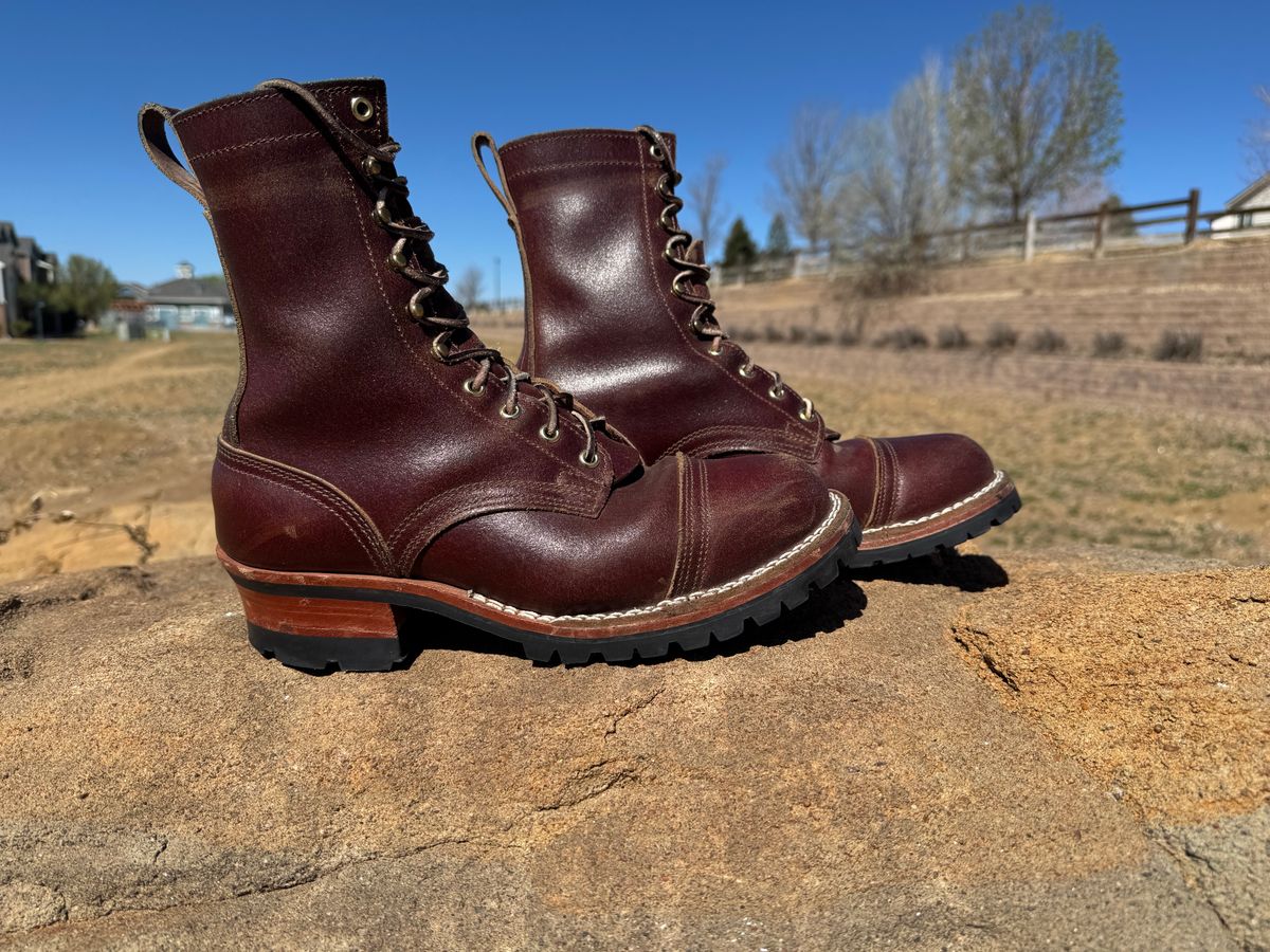 Photo by bootbrodrew on April 5, 2026 of the Nicks Lace Up Heritage in Horween Tan Waxed Flesh.