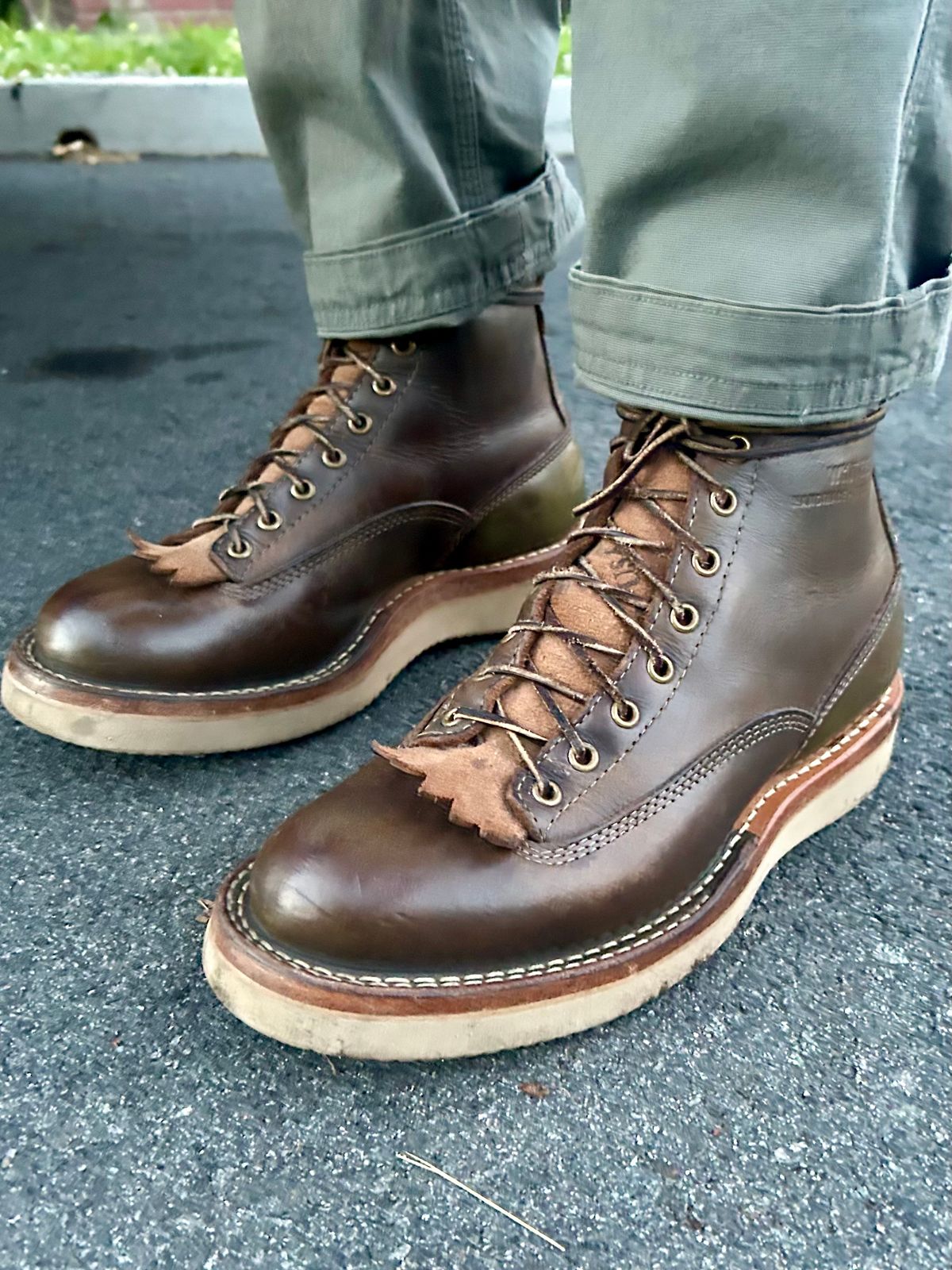 Photo by Vic on June 13, 2026 of the White's C350ltt-cs in Horween Greener Pastures Dublin.
