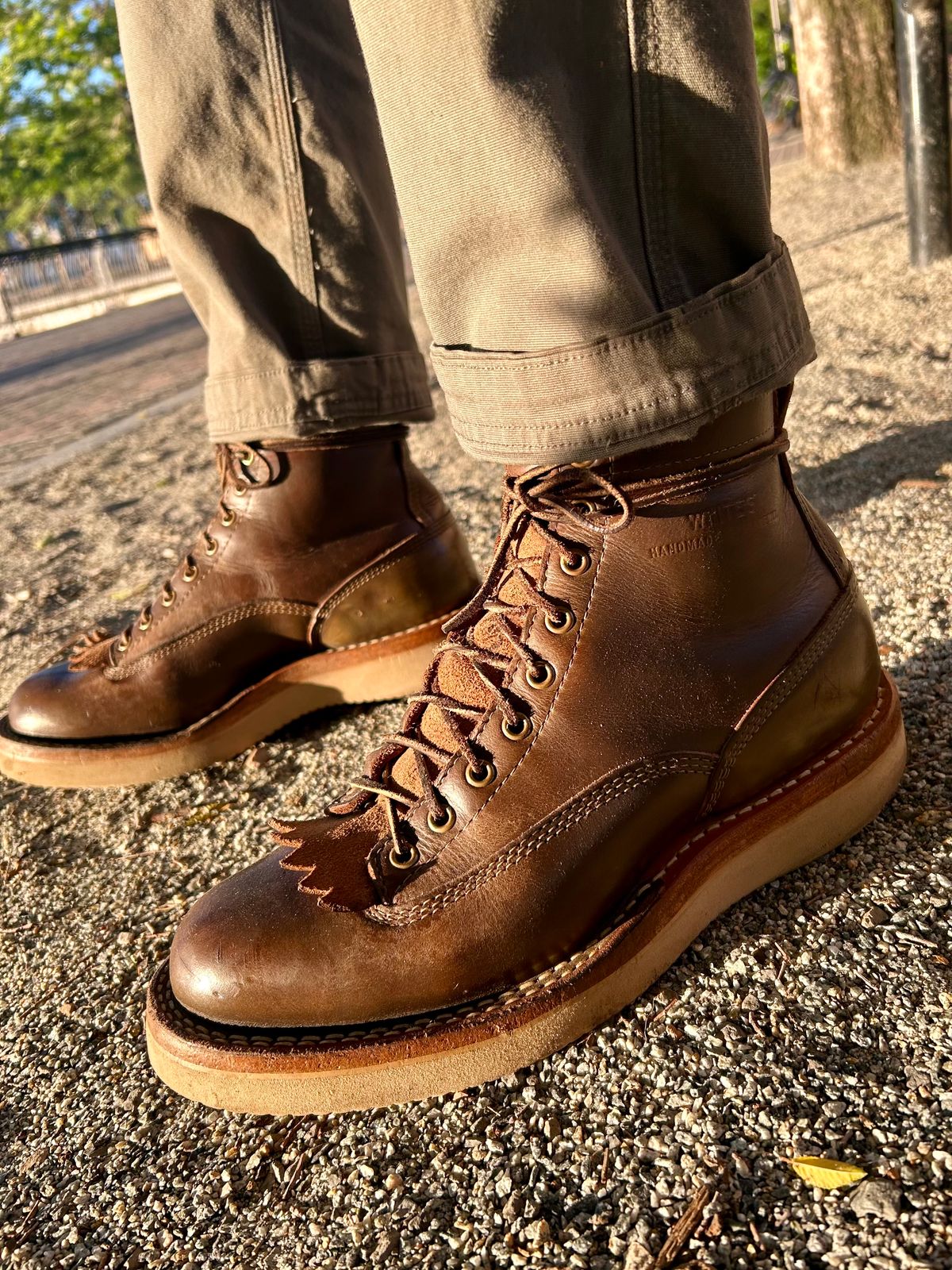 Photo by Vic on June 13, 2026 of the White's C350ltt-cs in Horween Greener Pastures Dublin.