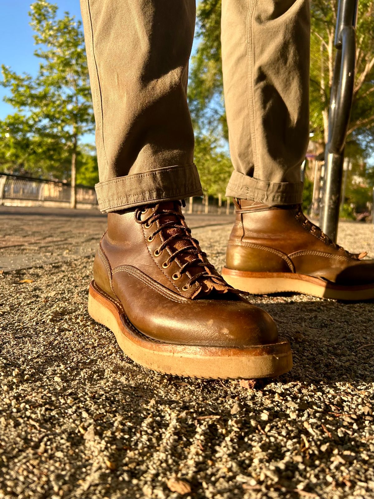 Photo by Vic on June 13, 2026 of the White's C350ltt-cs in Horween Greener Pastures Dublin.