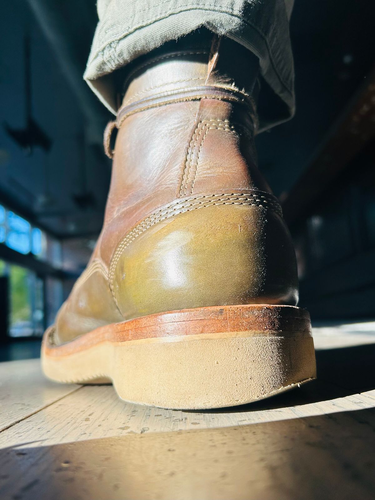 Photo by Vic on June 13, 2026 of the White's C350ltt-cs in Horween Greener Pastures Dublin.