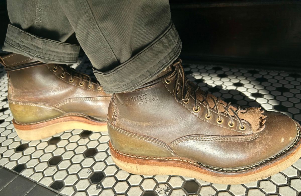 Photo by Vic on June 13, 2026 of the White's C350ltt-cs in Horween Greener Pastures Dublin.