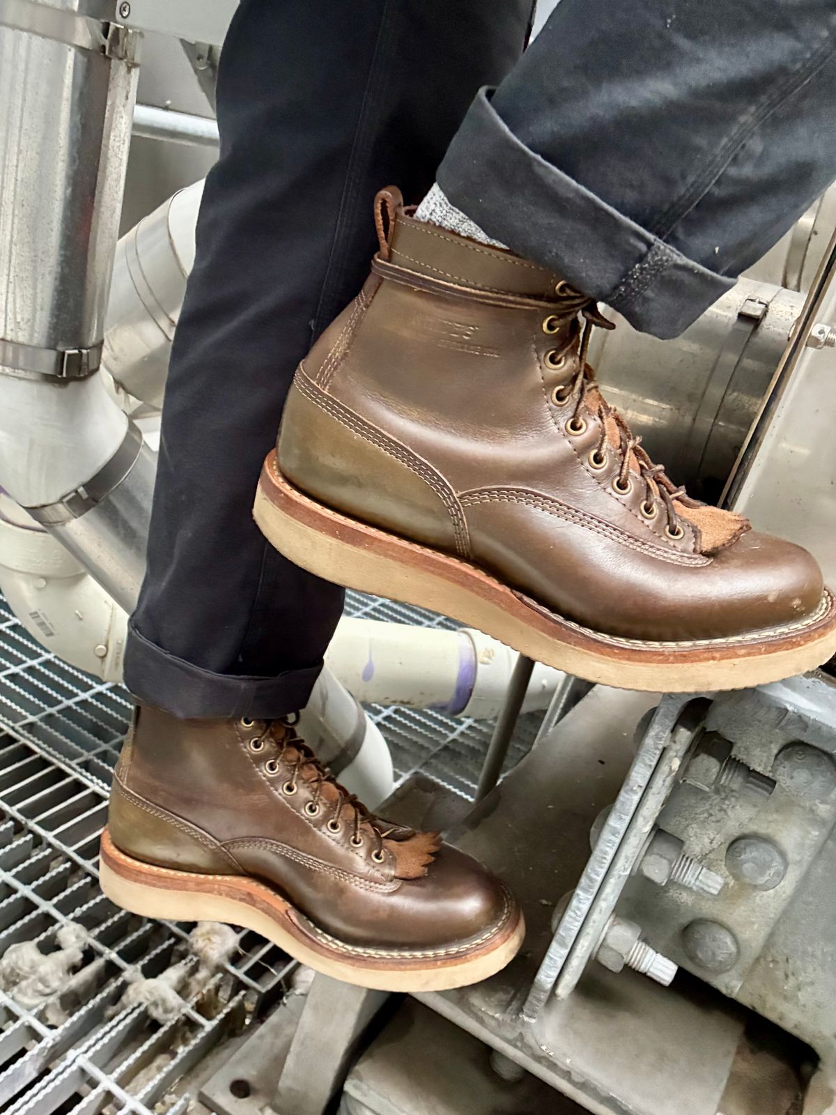 Photo by Vic on July 6, 2026 of the White's C350ltt-cs in Horween Greener Pastures Dublin.