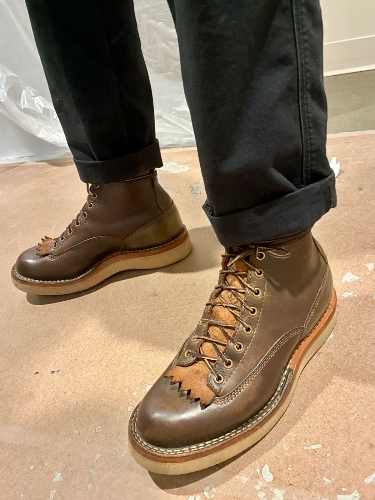 Photo by Vic on July 6, 2026 of the White's C350ltt-cs in Horween Greener Pastures Dublin.