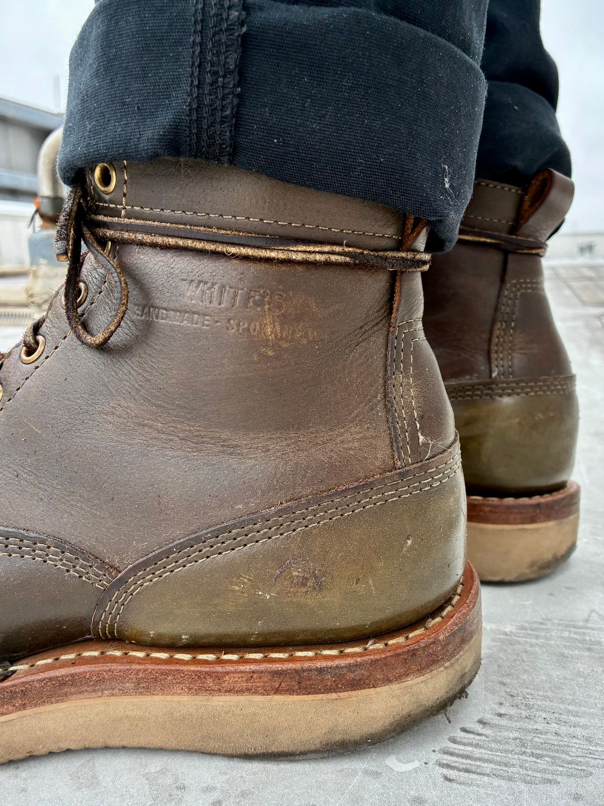 Photo by Vic on July 7, 2026 of the White's C350ltt-cs in Horween Greener Pastures Dublin.