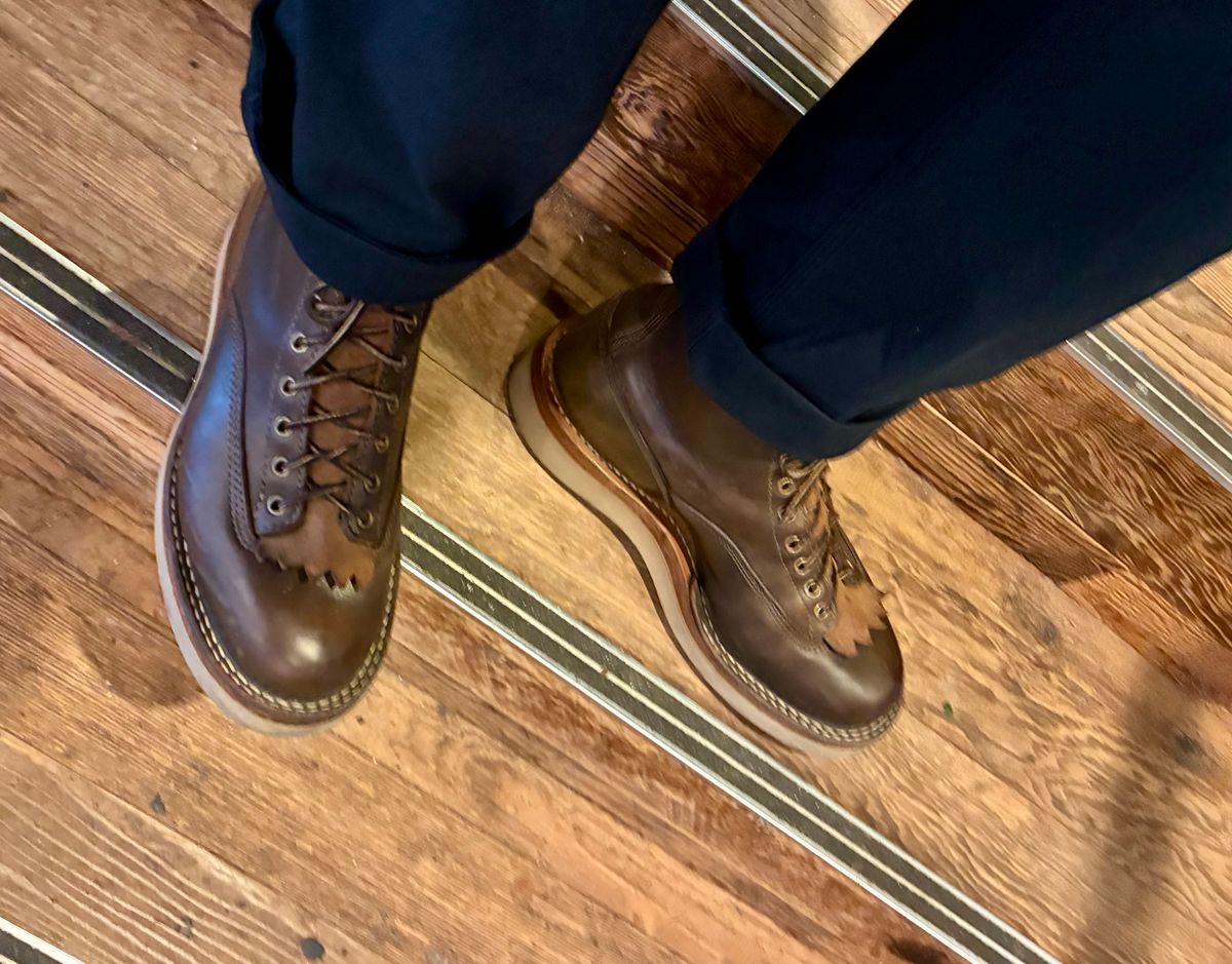Photo by Vic on July 7, 2026 of the White's C350ltt-cs in Horween Greener Pastures Dublin.