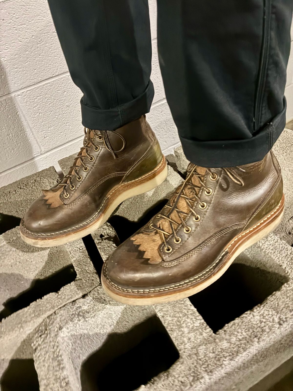 Photo by Vic on July 8, 2026 of the White's C350ltt-cs in Horween Greener Pastures Dublin.