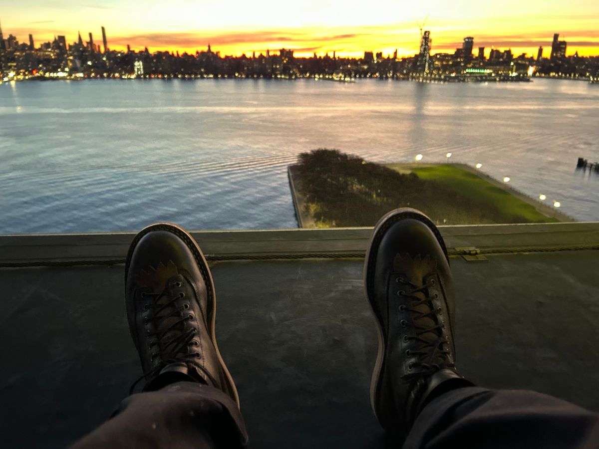 Photo by Vic on November 7, 2025 of the Whites Green Pasture Lace To Toe C350ltt-cs in Horween Greener Pastures Dublin.