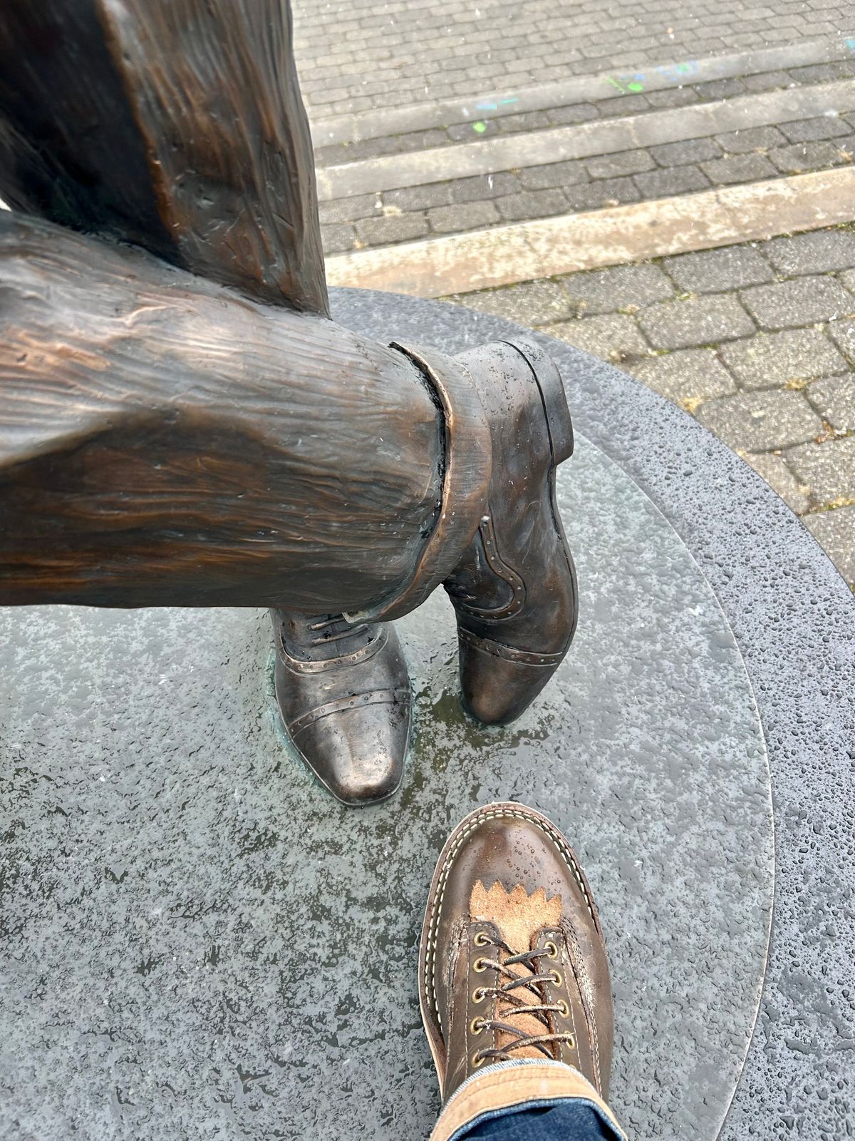 Photo by Vic on January 17, 2026 of the Whites Green Pasture Lace To Toe C350ltt-cs in Horween Greener Pastures Dublin.