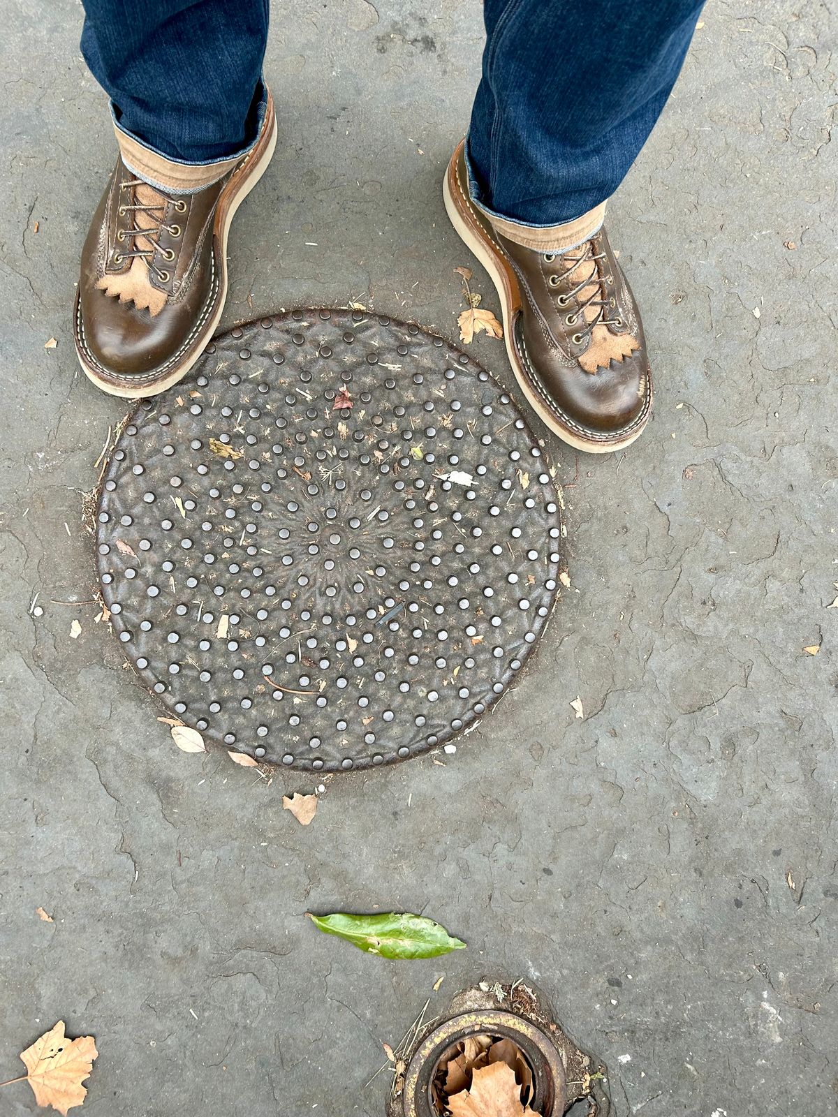Photo by Vic on January 17, 2026 of the Whites Green Pasture Lace To Toe C350ltt-cs in Horween Greener Pastures Dublin.
