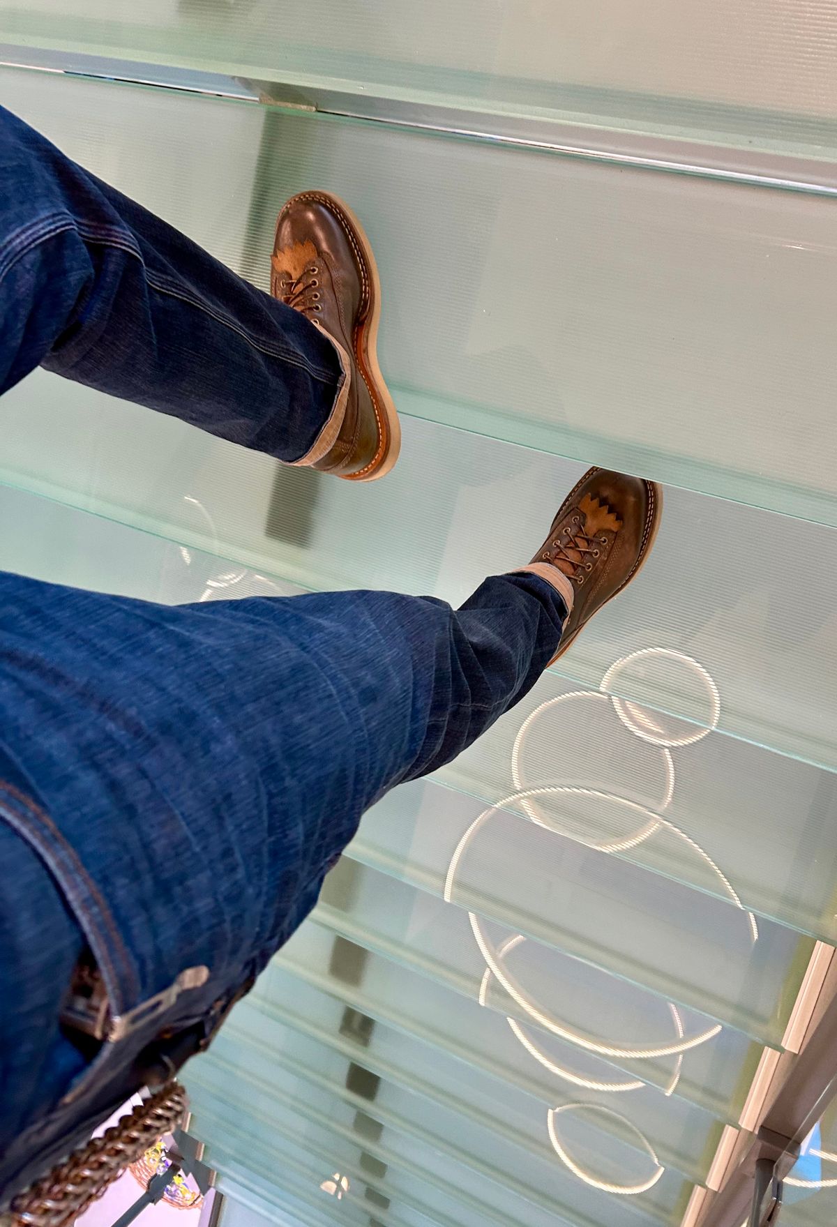 Photo by Vic on February 28, 2026 of the Whites Green Pasture Lace To Toe C350ltt-cs in Horween Greener Pastures Dublin.