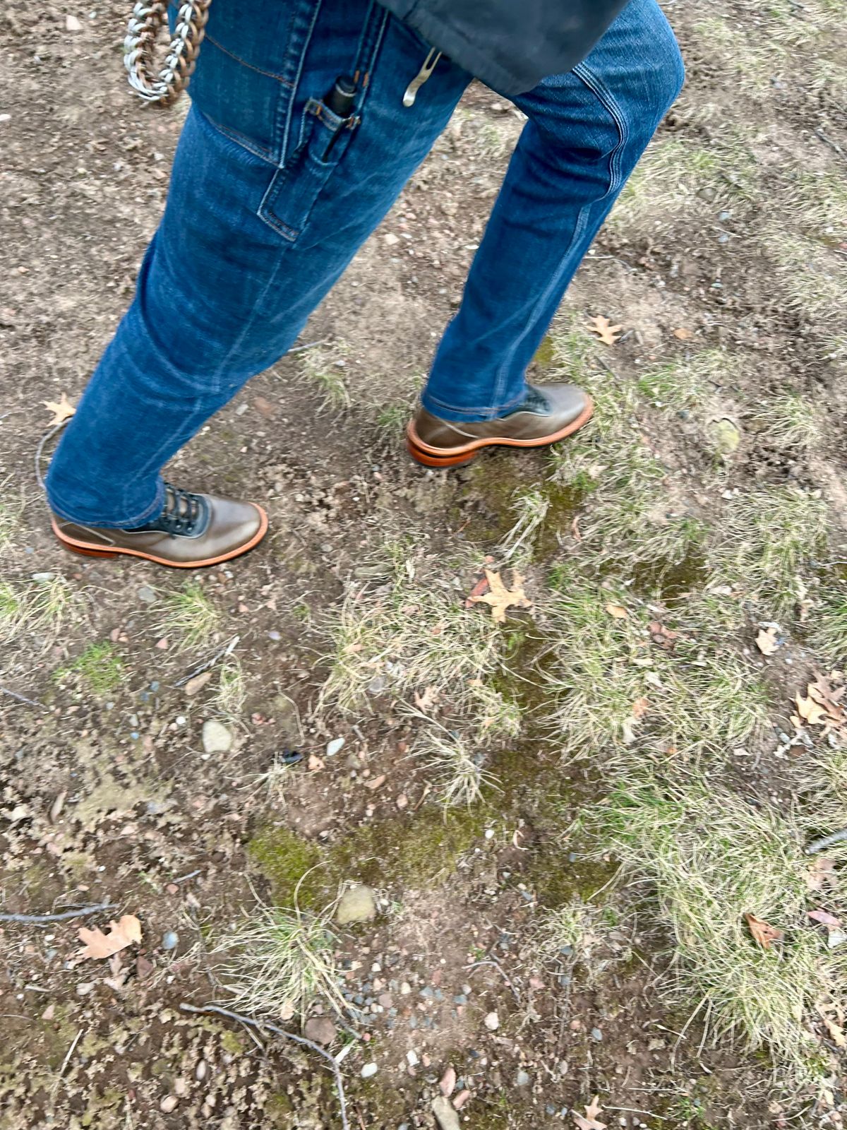 Photo by Vic on March 19, 2026 of the Blkbrd Shoemaker Bulwark Trek Boot in Horween Green Horse Rump.