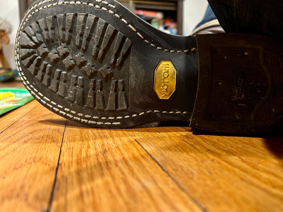 Photo by Vic on February 10, 2026 of the White's Nomad Engineer Boots in Horween Cinnamon Waxed Flesh.