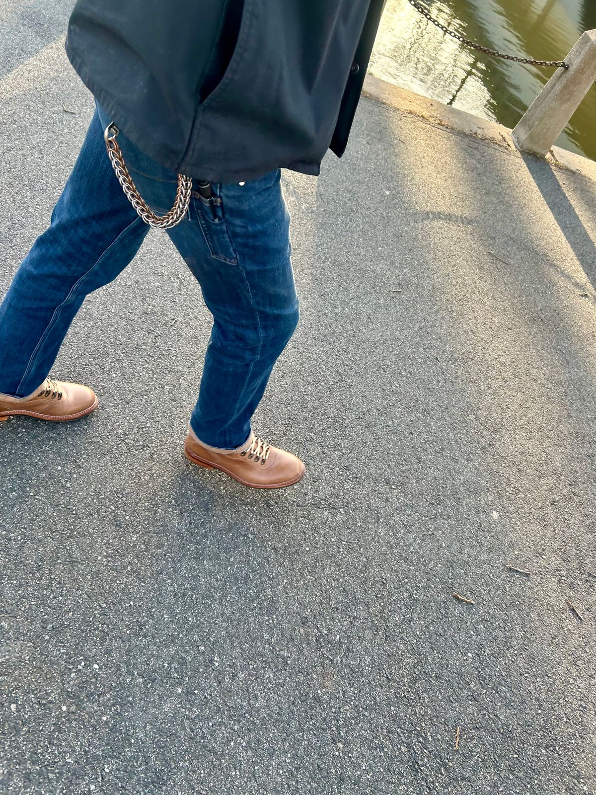 Photo by Vic on March 18, 2026 of the Blkbrd Shoemaker Bulwark Trek Boot in Horween Natural Chromepak.