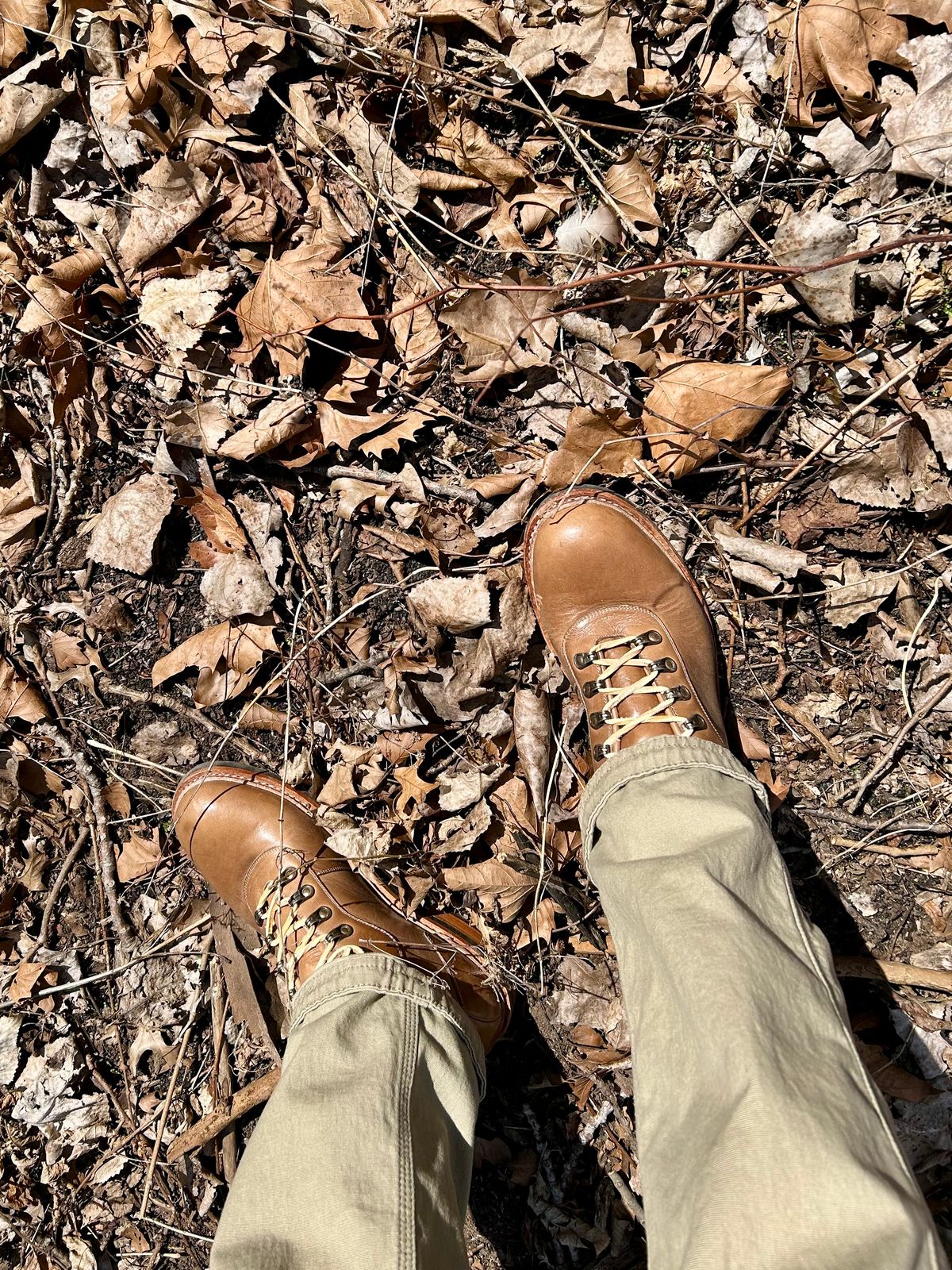 Photo by Vic on March 29, 2026 of the Blkbrd Shoemaker Bulwark Trek Boot in Horween Natural Chromepak.