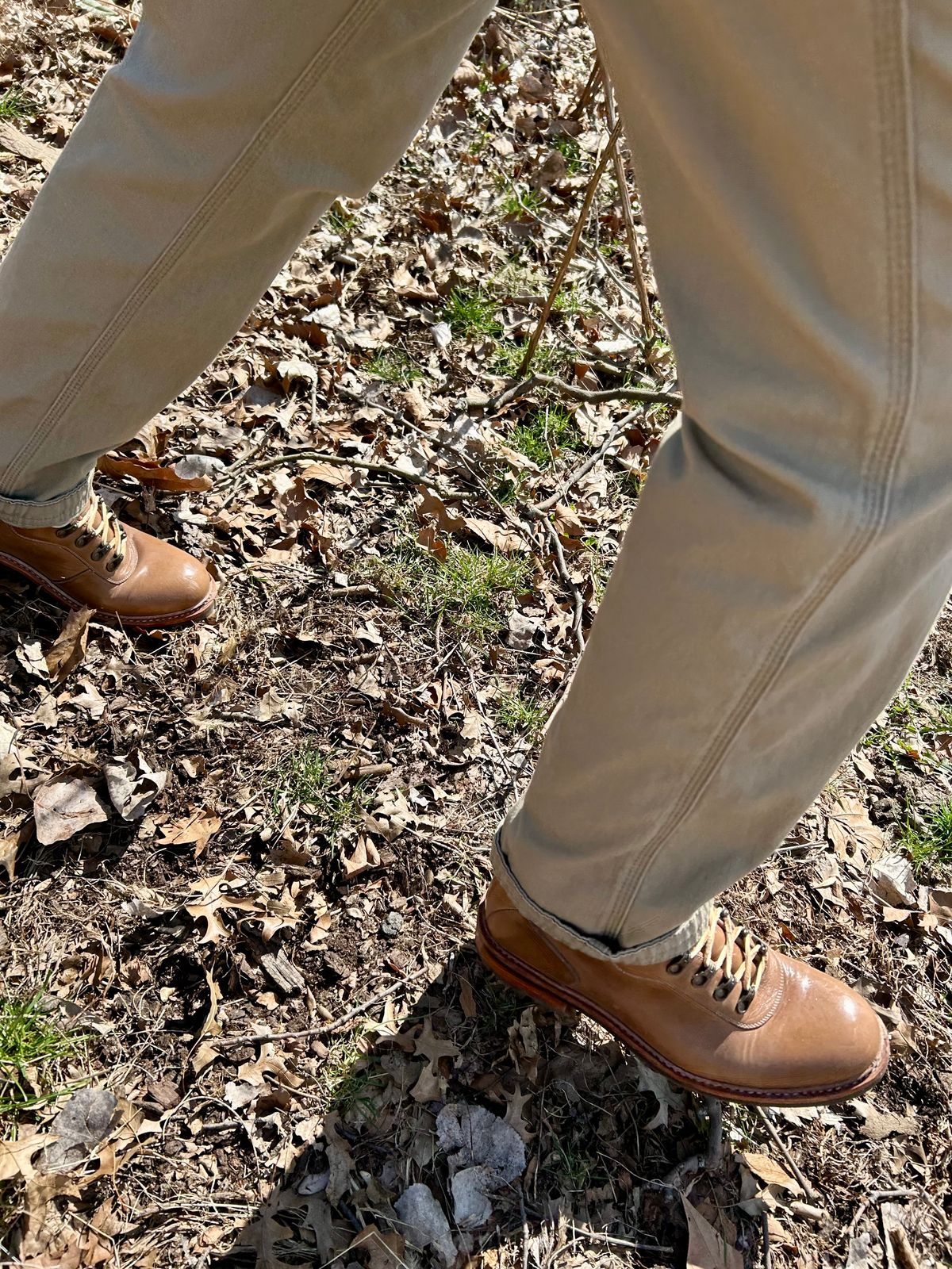 Photo by Vic on March 29, 2026 of the Blkbrd Shoemaker Bulwark Trek Boot in Horween Natural Chromepak.